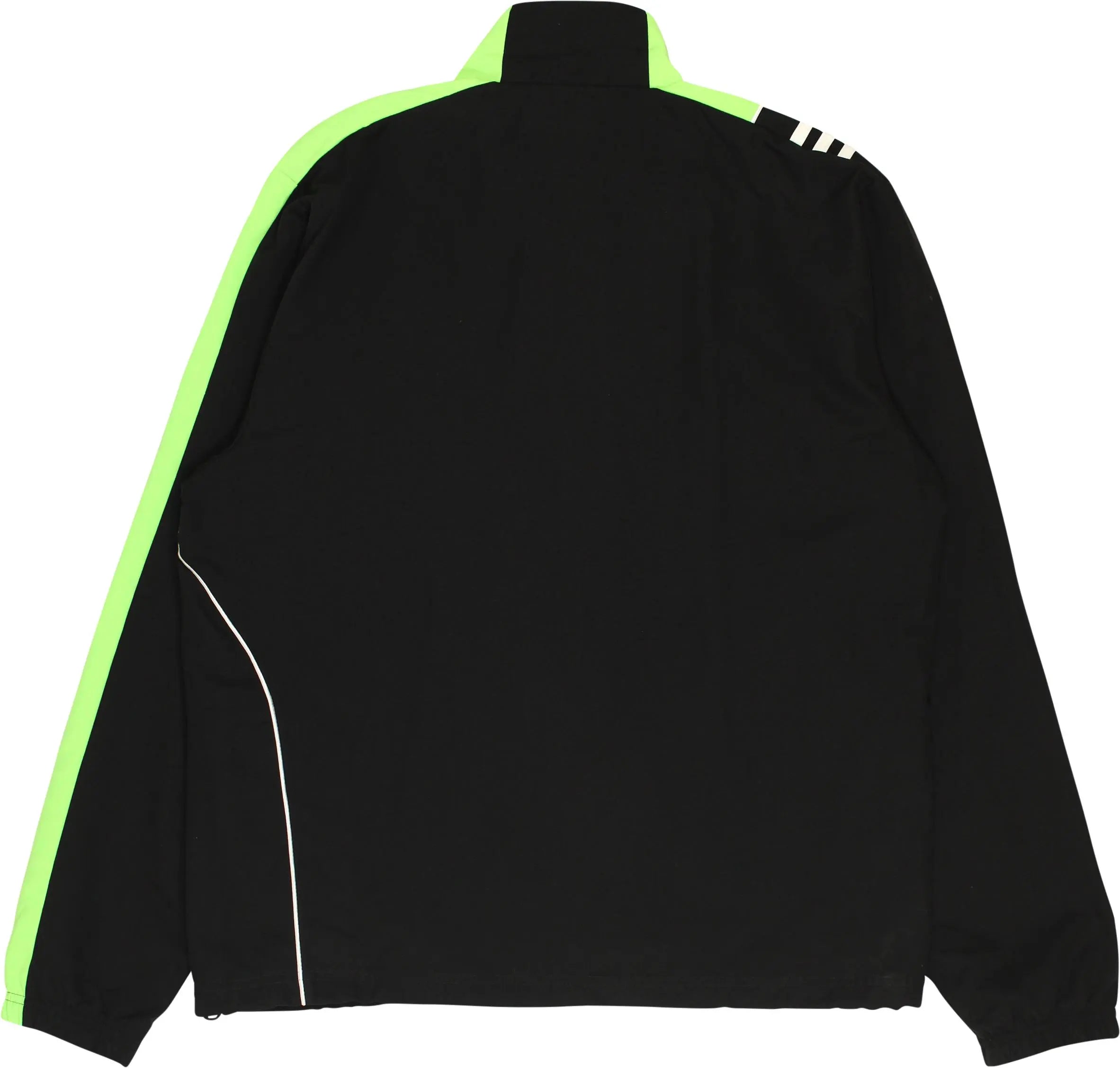 Adidas - Black Track Jacket by Adidas- ThriftTale.com - Vintage and second handclothing