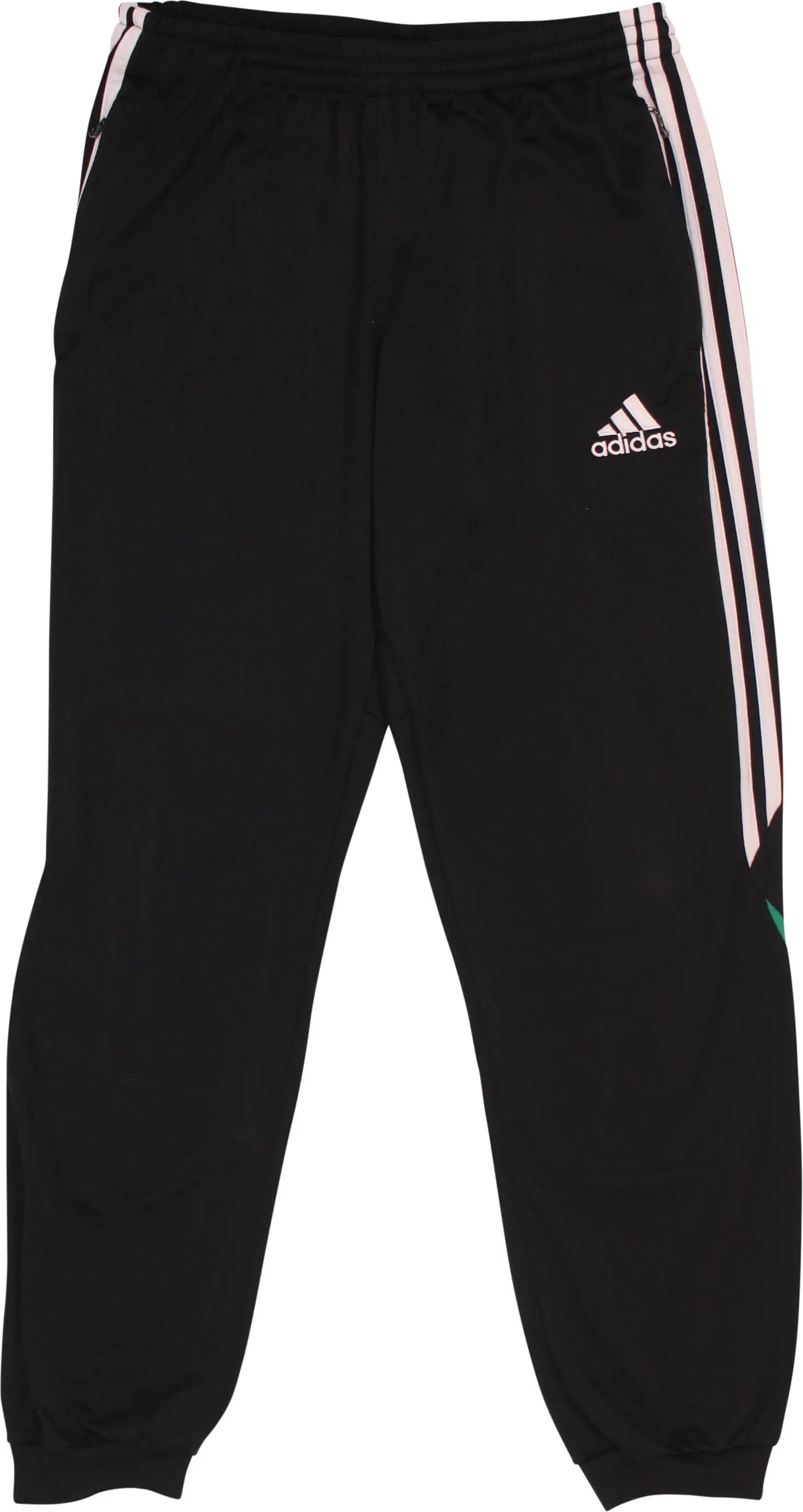 Adidas - Black Trousers by Adidas- ThriftTale.com - Vintage and second handclothing