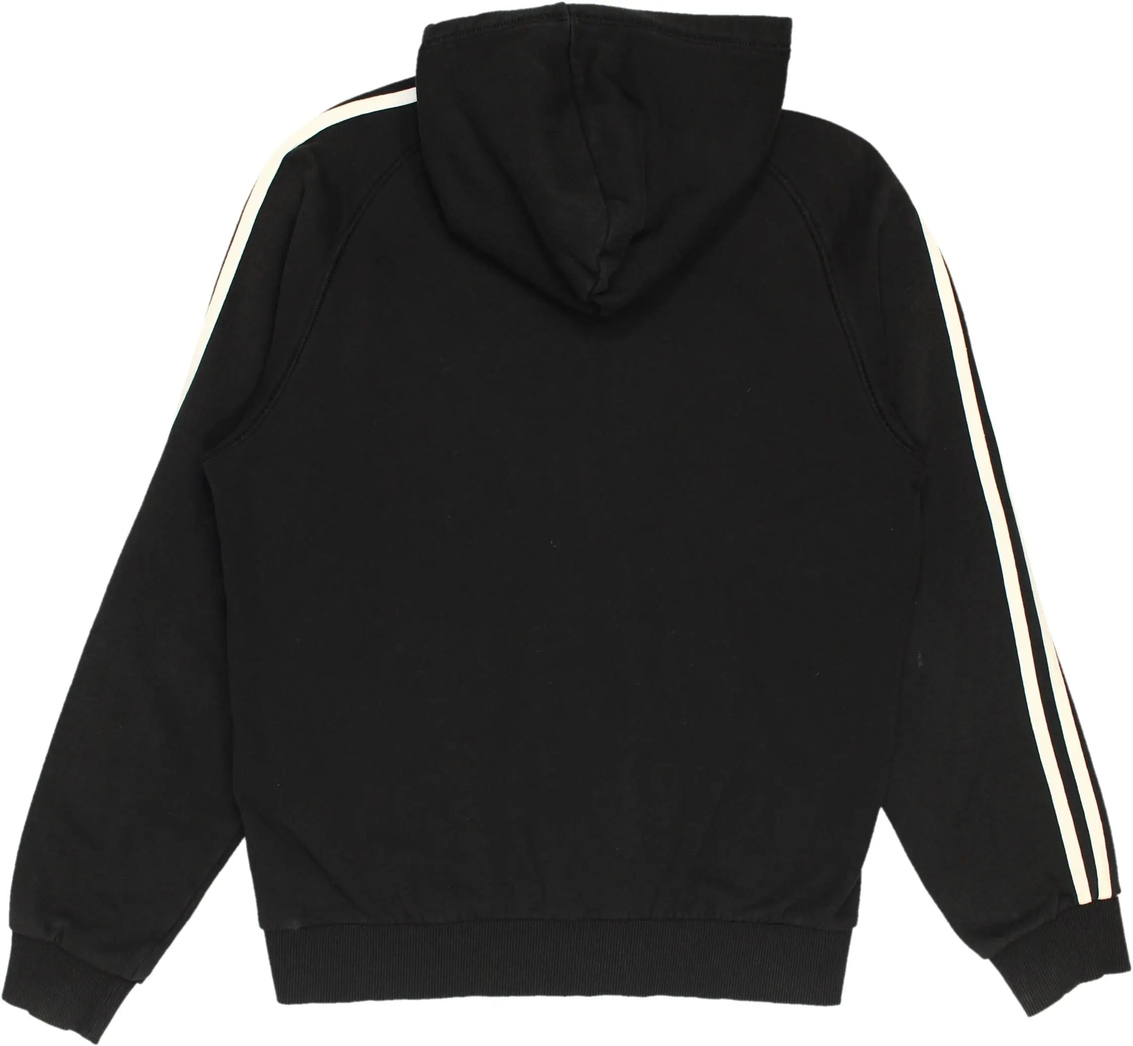 Adidas - Black Zip-up Hoodie by Adidas- ThriftTale.com - Vintage and second handclothing