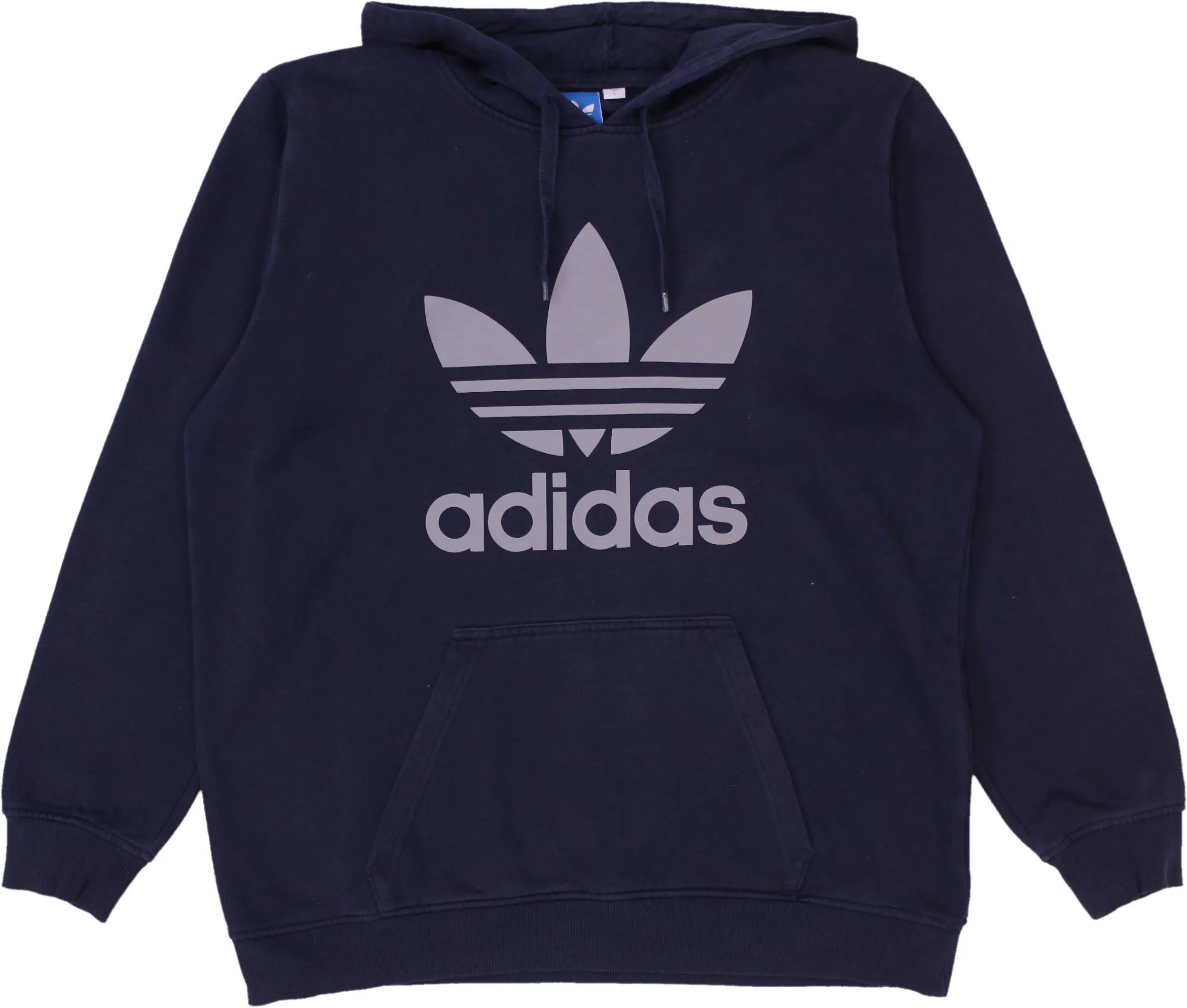 Adidas - Blue Hoodie  by Adidas- ThriftTale.com - Vintage and second handclothing