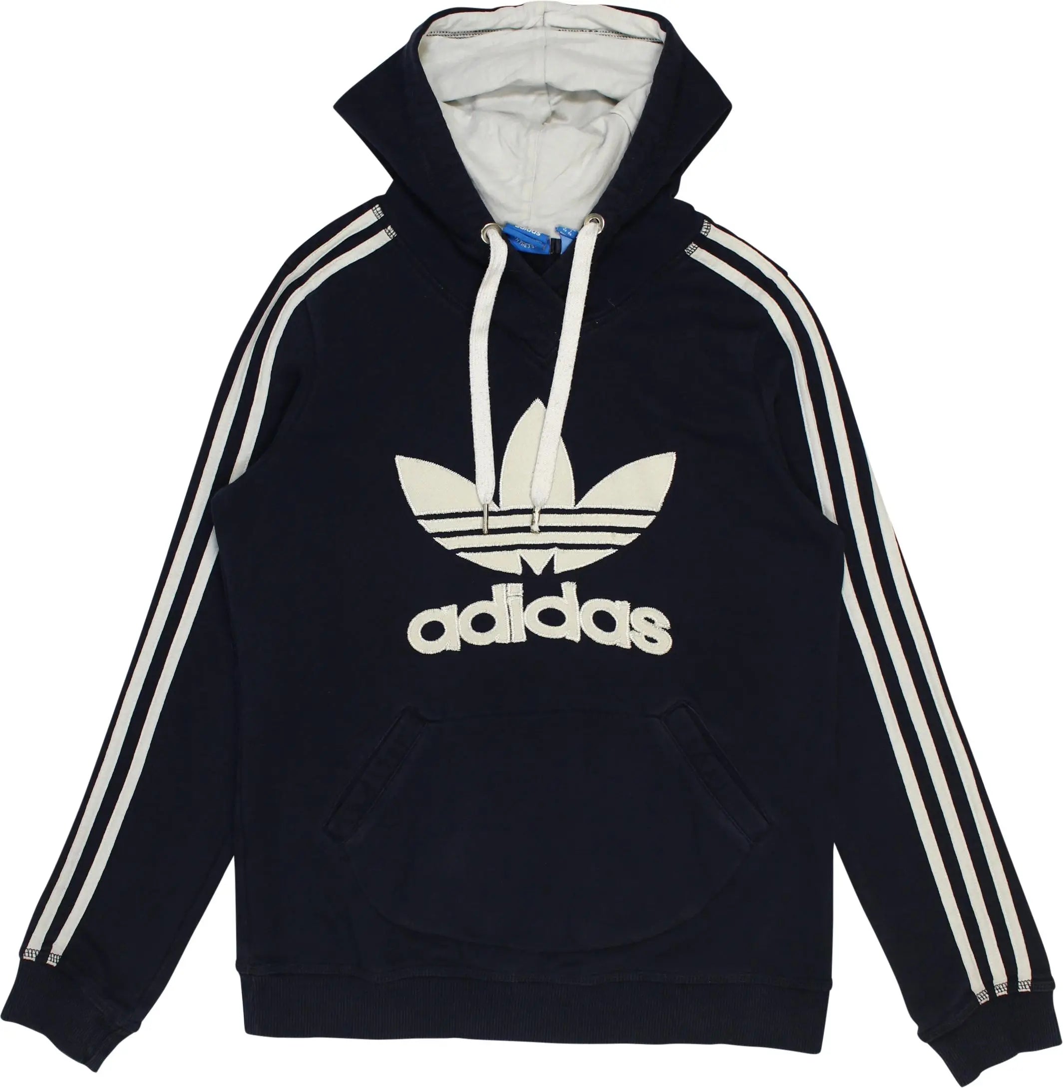 Adidas - Blue Hoodie by Adidas- ThriftTale.com - Vintage and second handclothing
