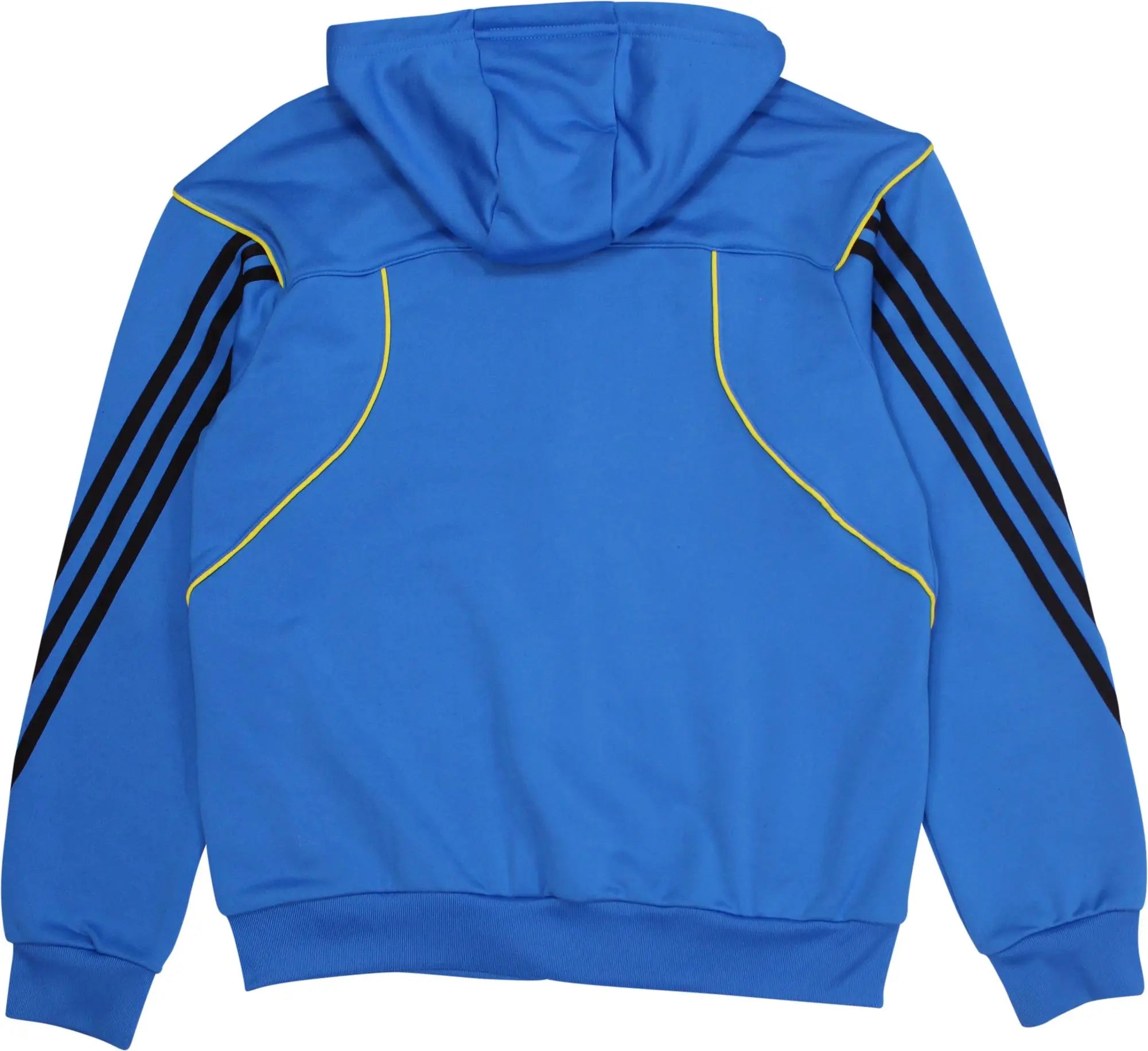 Adidas - Blue Hoodie with Zipper by Adidas- ThriftTale.com - Vintage and second handclothing