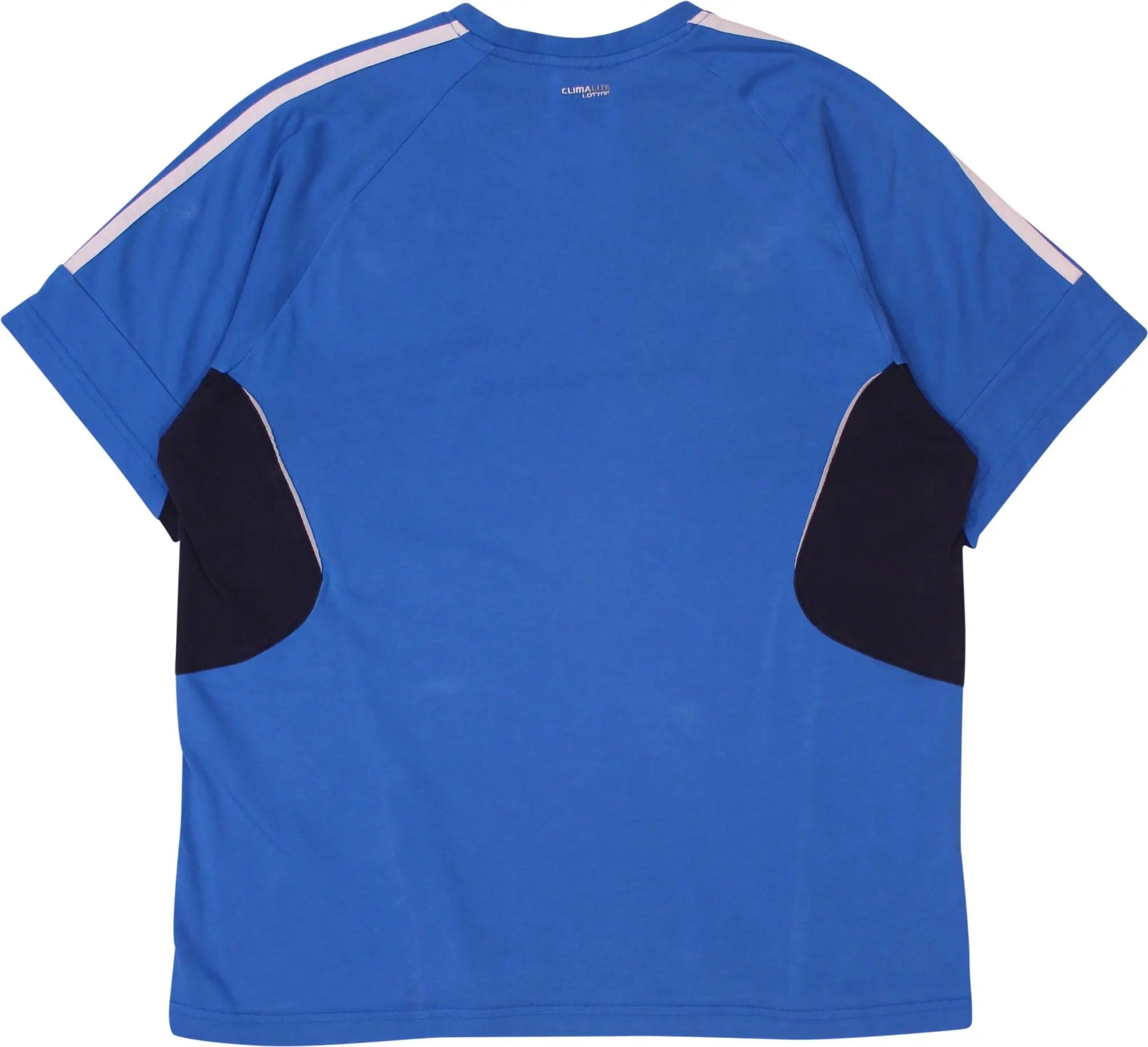 Adidas - Blue Sport T-shirt by Adidas- ThriftTale.com - Vintage and second handclothing