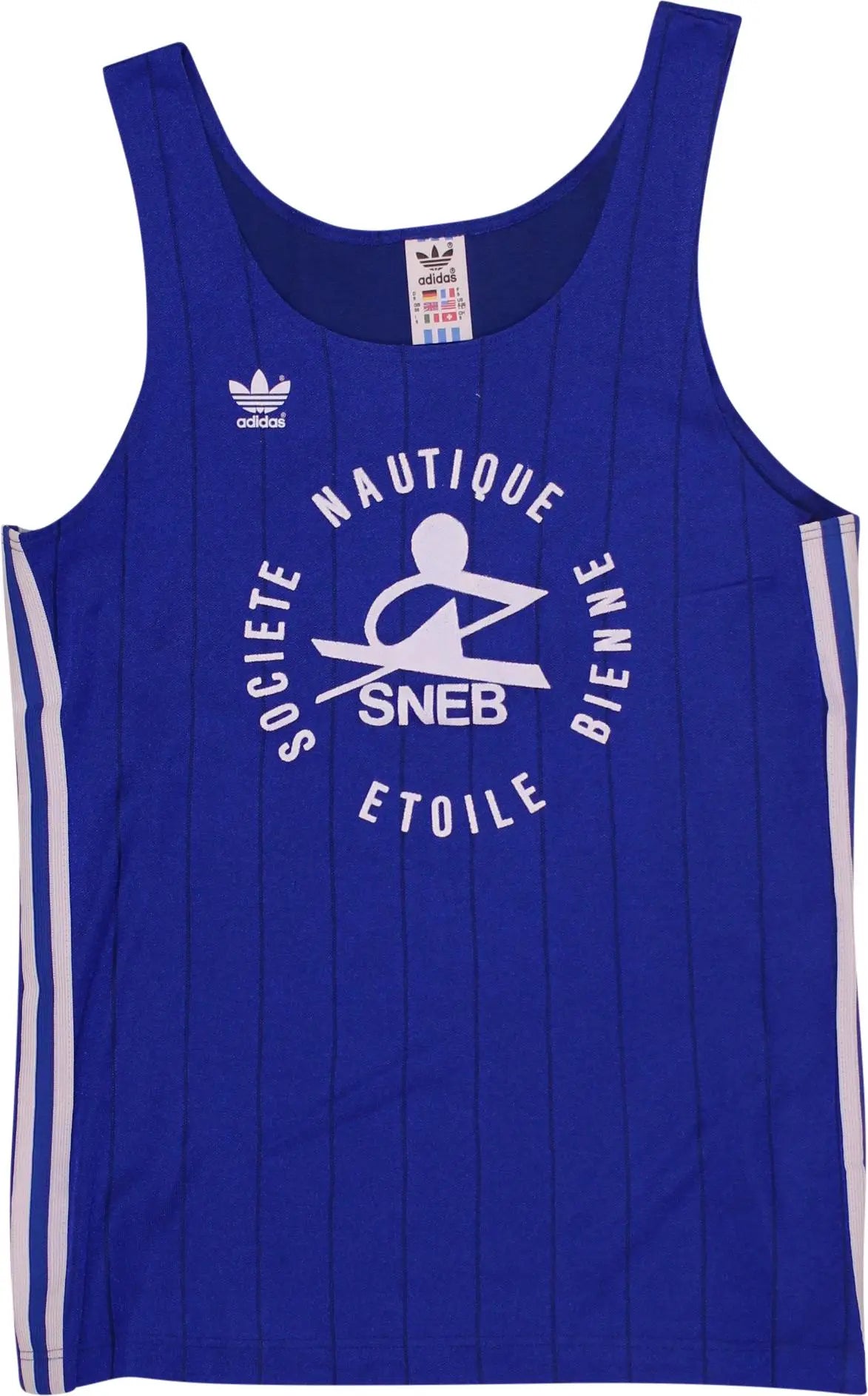 Adidas - Blue Tank Top by Adidas- ThriftTale.com - Vintage and second handclothing