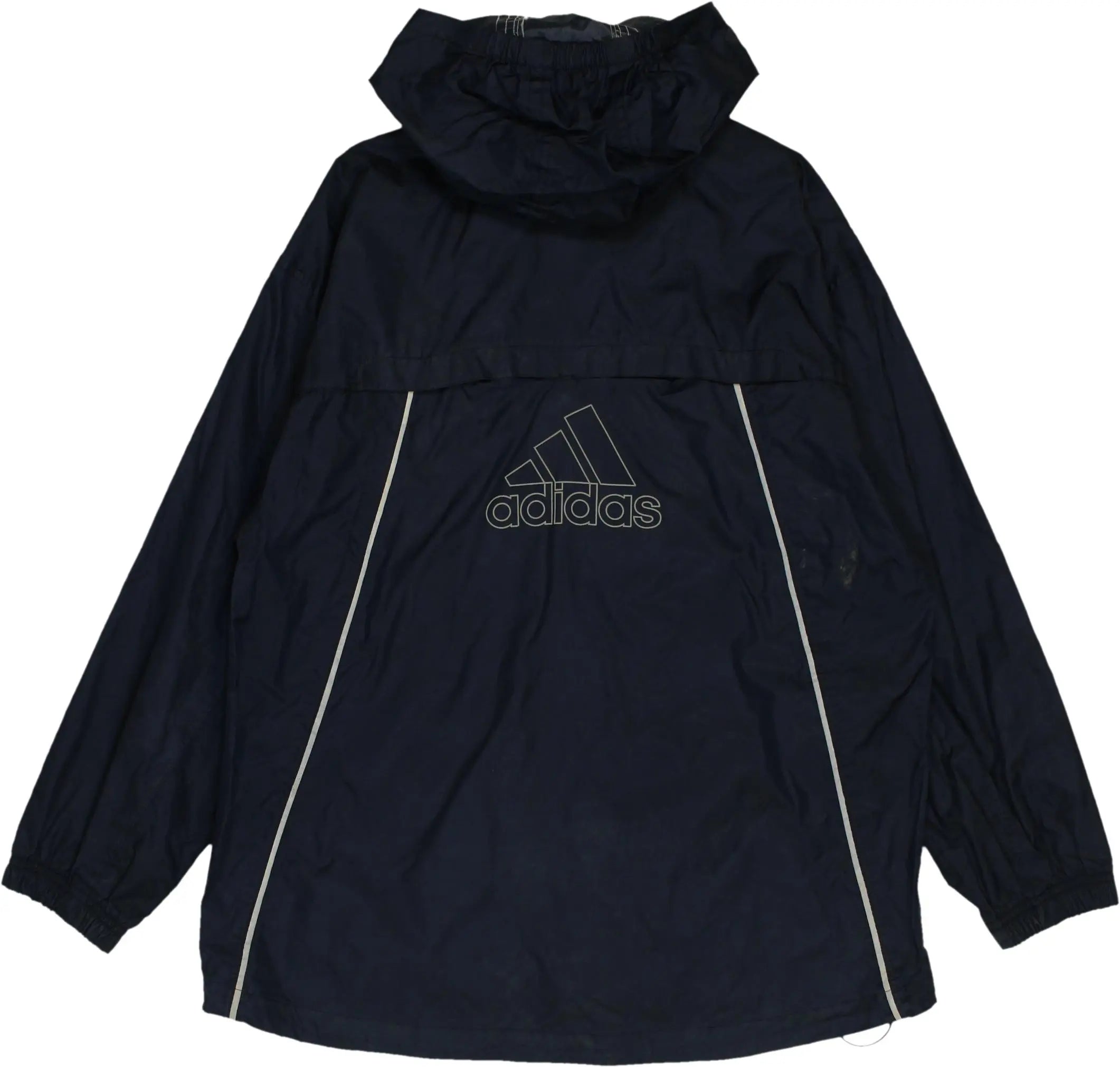 Adidas - Blue Windbreaker by Adidas- ThriftTale.com - Vintage and second handclothing