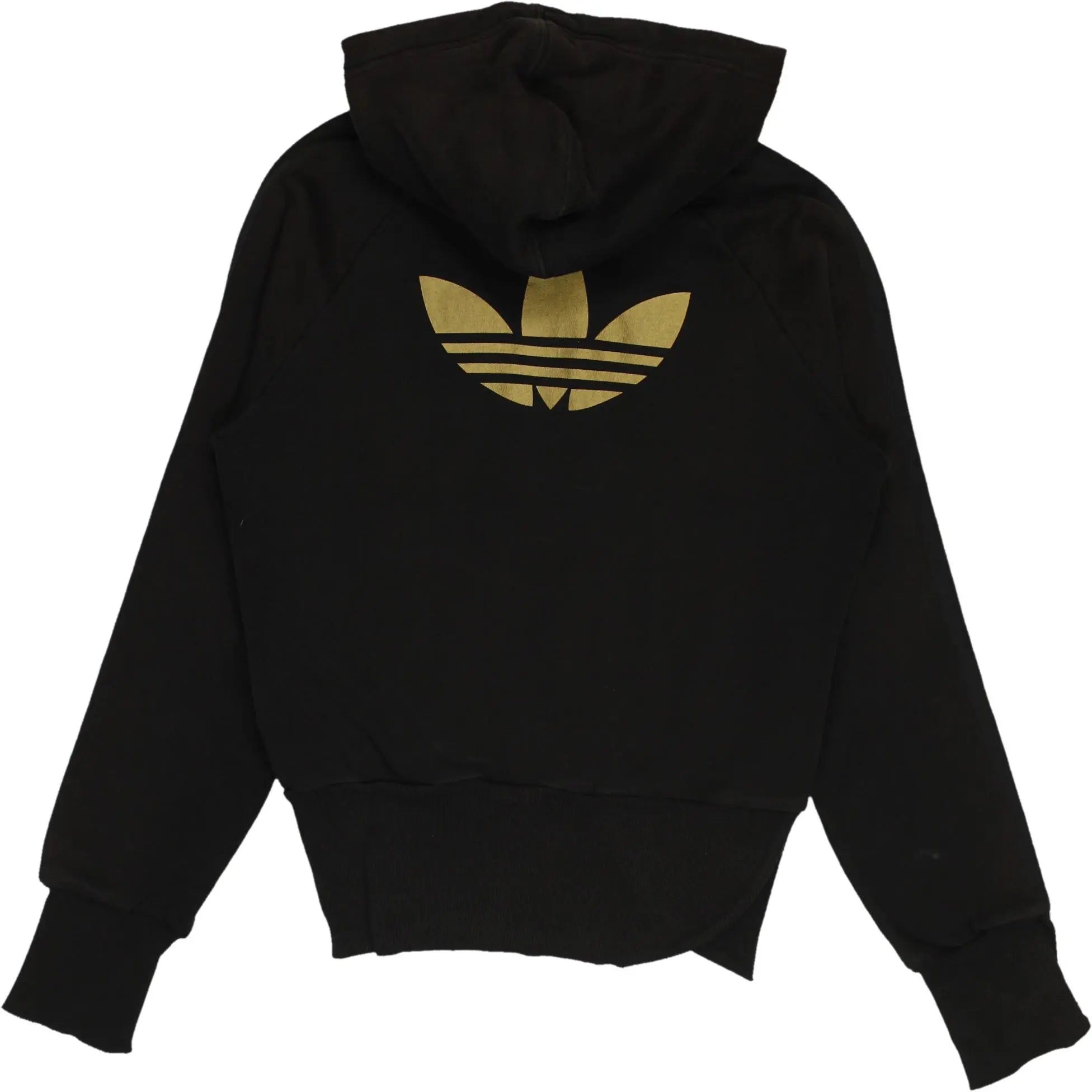 Adidas - Brown Zip-up Hoodie by Adidas- ThriftTale.com - Vintage and second handclothing