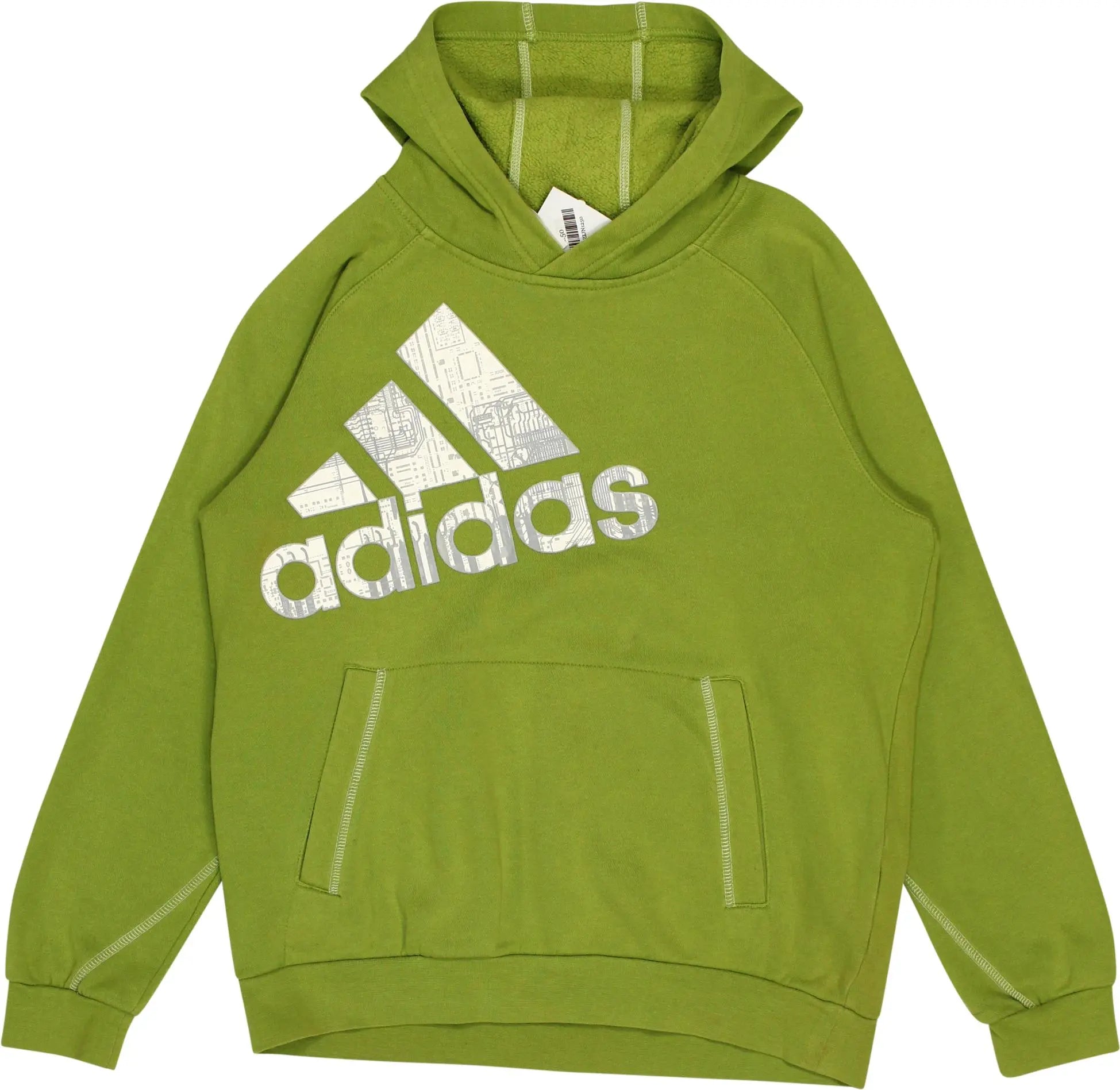 Adidas - Green Hoodie by Adidas- ThriftTale.com - Vintage and second handclothing