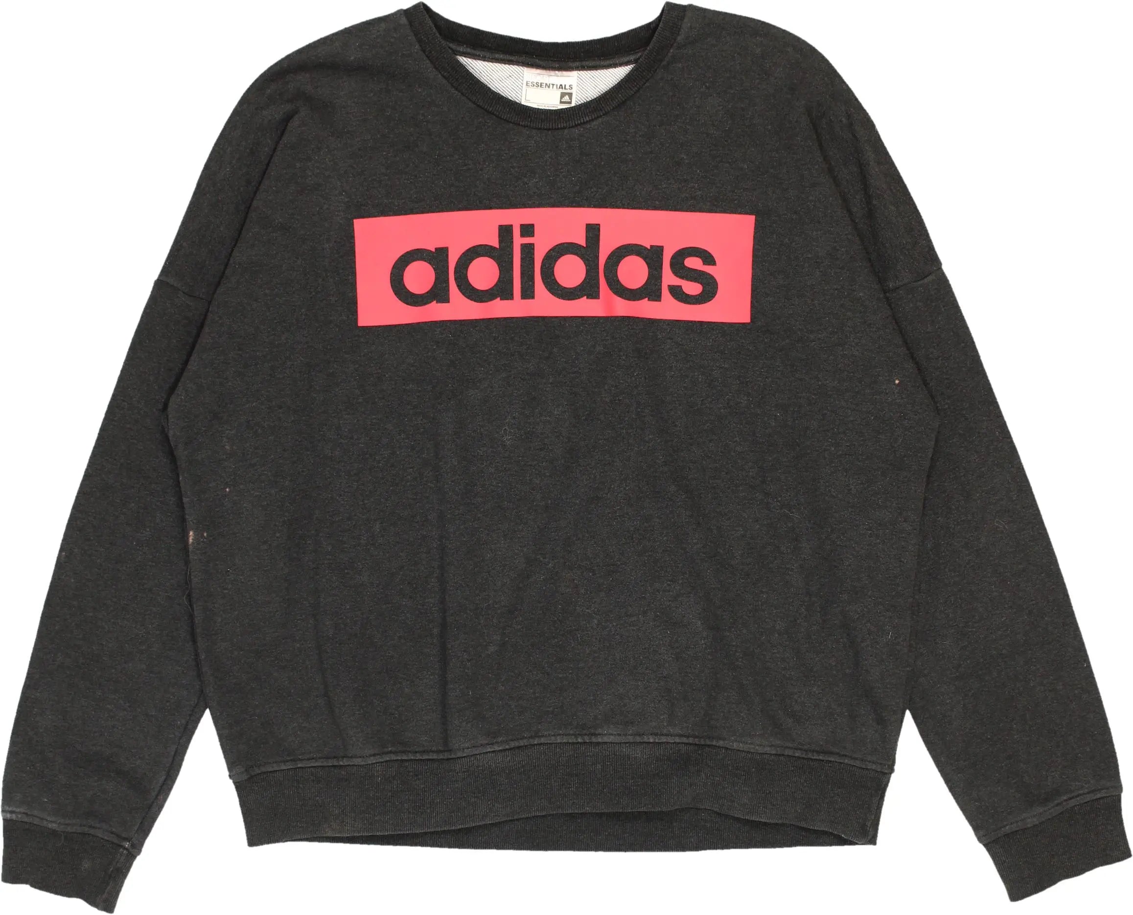 Adidas - Grey Sweater by Adidas- ThriftTale.com - Vintage and second handclothing