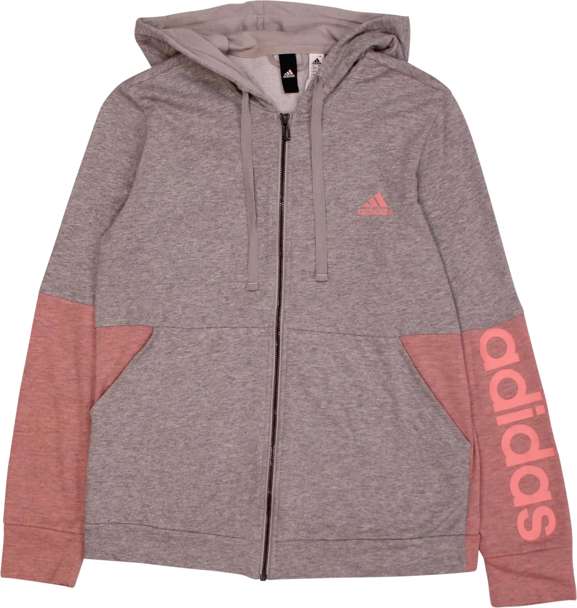 Adidas - Hoodie with Zipper by Adidas- ThriftTale.com - Vintage and second handclothing