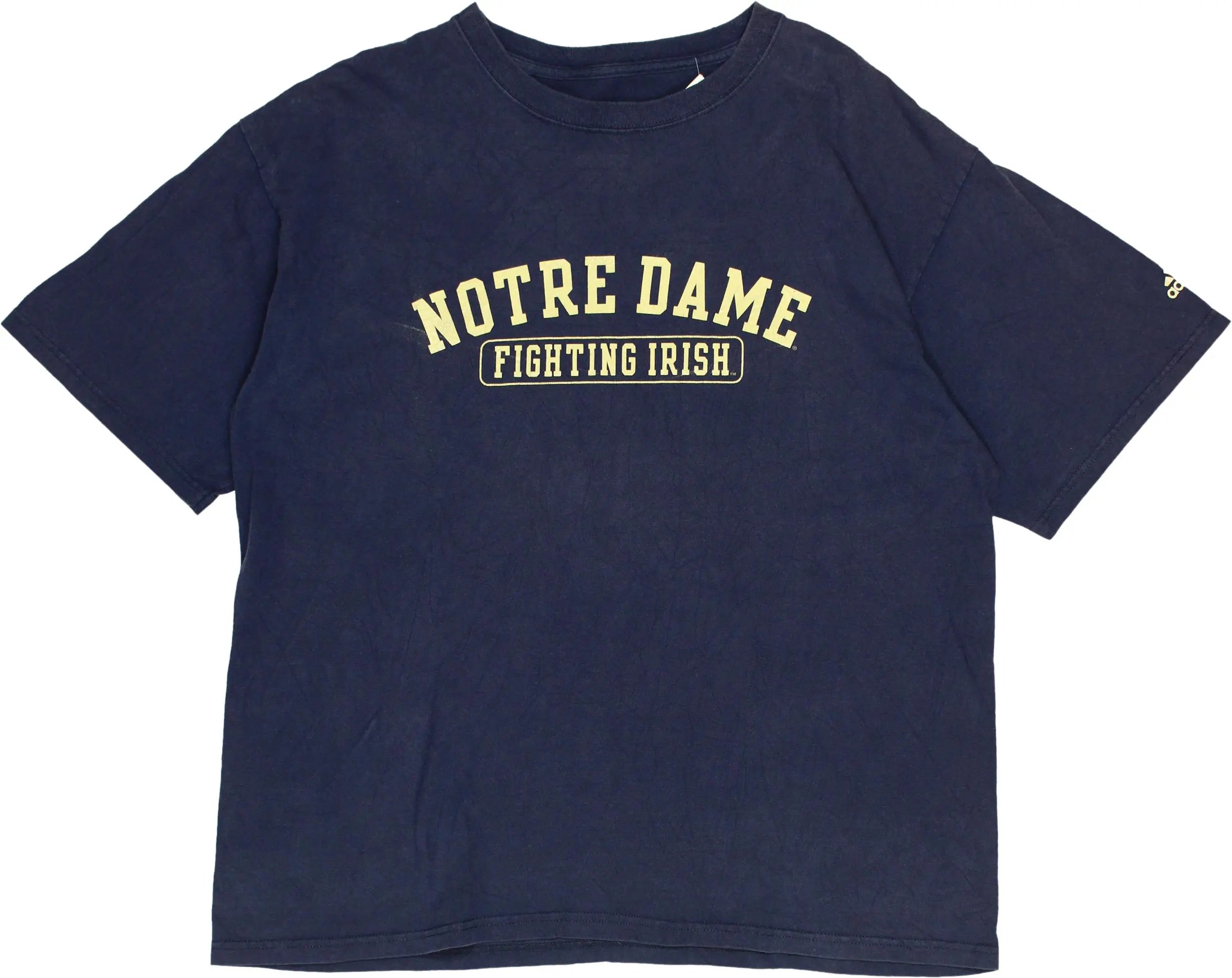Adidas - Notre Dame T-shirt- ThriftTale.com - Vintage and second handclothing