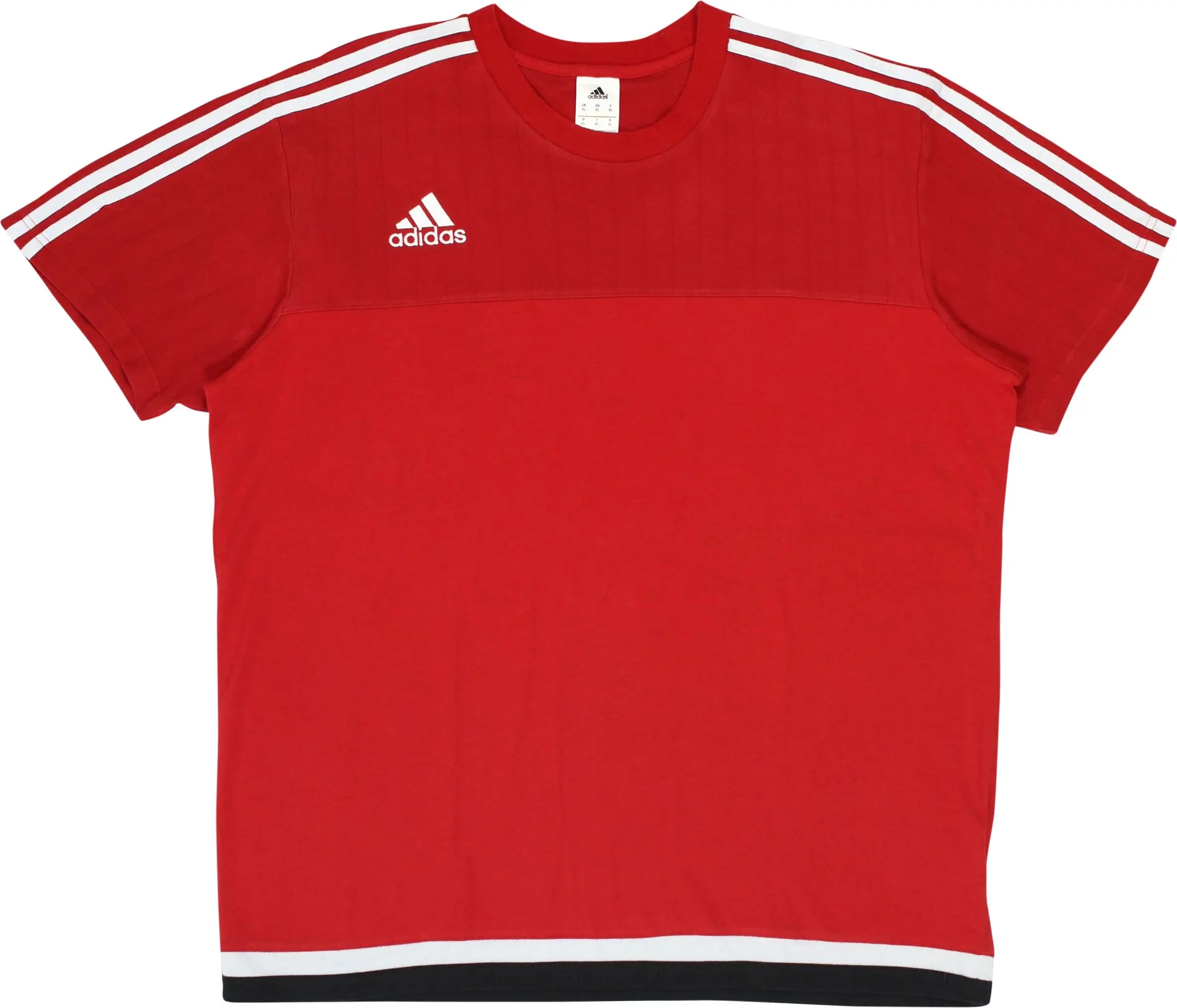 Adidas - Red T-shirt by Adidas- ThriftTale.com - Vintage and second handclothing