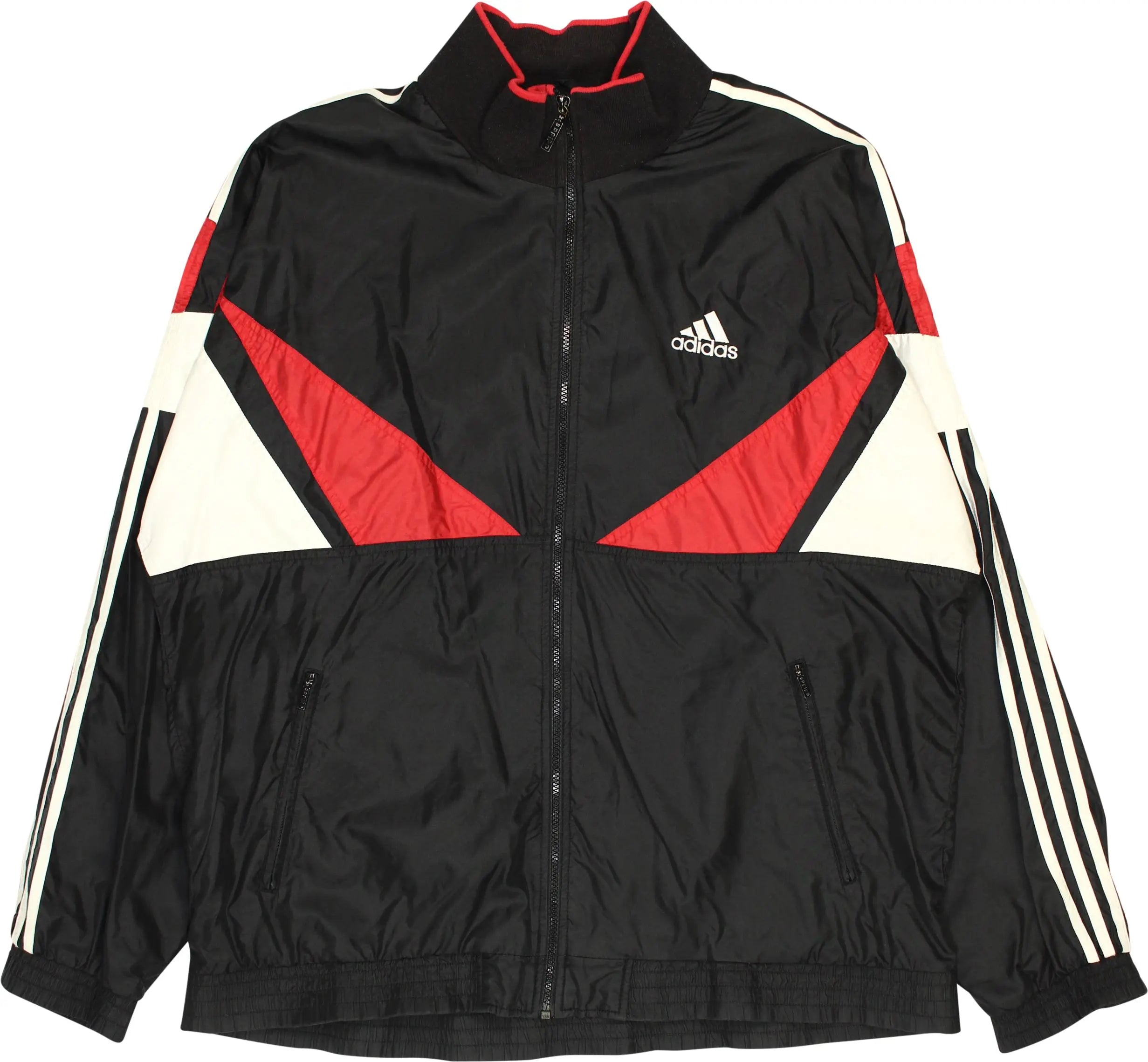 Vintage Adidas Track Jacket Black And Red Adidas Jacket Adidas