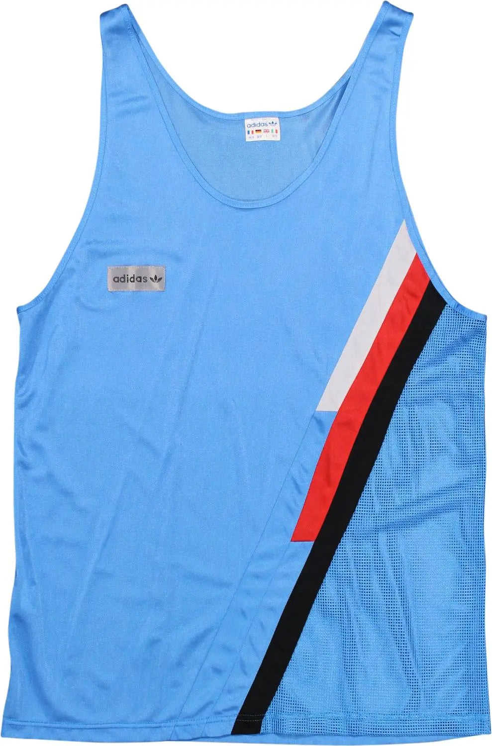 Adidas - Vintage 80s Adidas Running Top Singlet Ventex Production- ThriftTale.com - Vintage and second handclothing