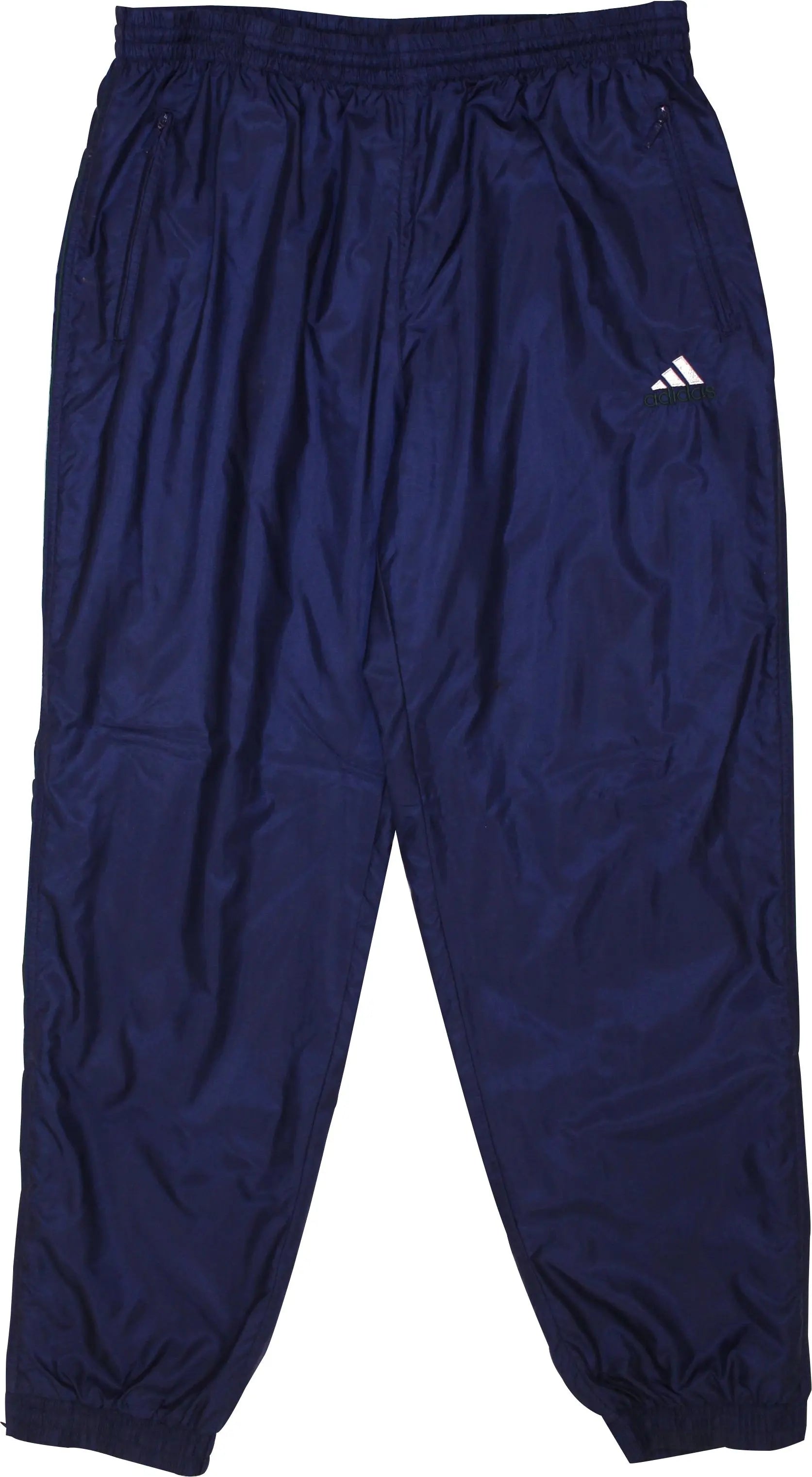 Adidas - Vintage Blue Trackpants by Adidas- ThriftTale.com - Vintage and second handclothing