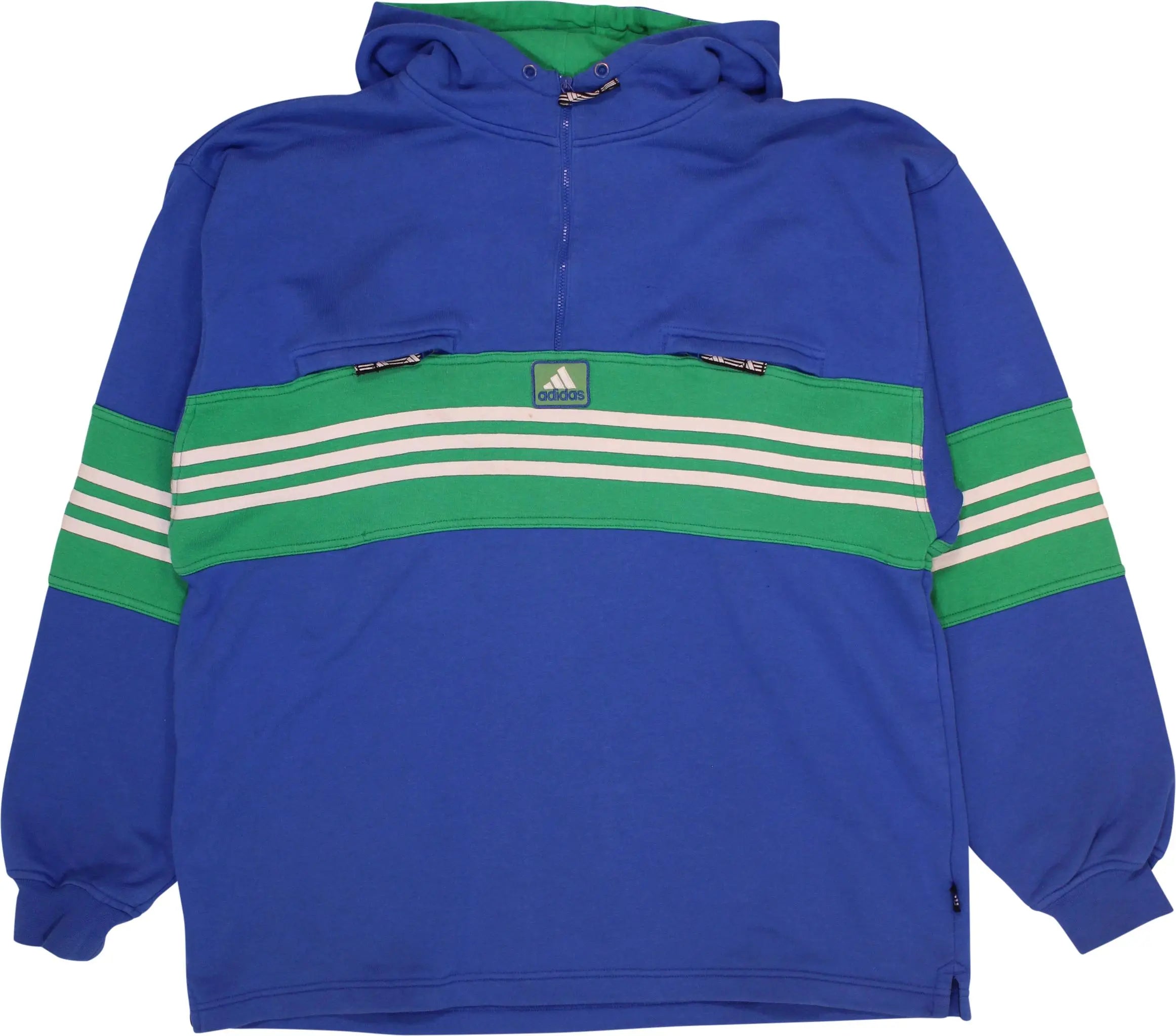 Adidas - Vintage Quarter Zip Sweater by Adidas- ThriftTale.com - Vintage and second handclothing