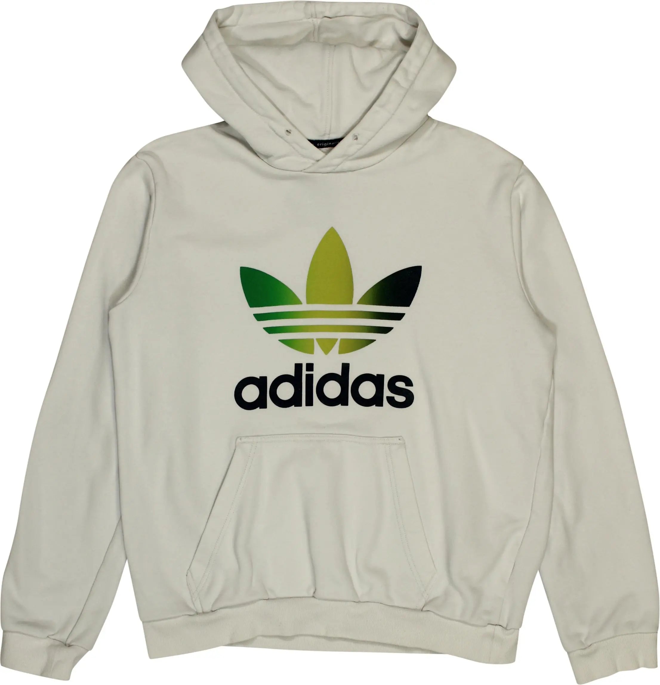 Adidas - White Hoodie by Adidas- ThriftTale.com - Vintage and second handclothing