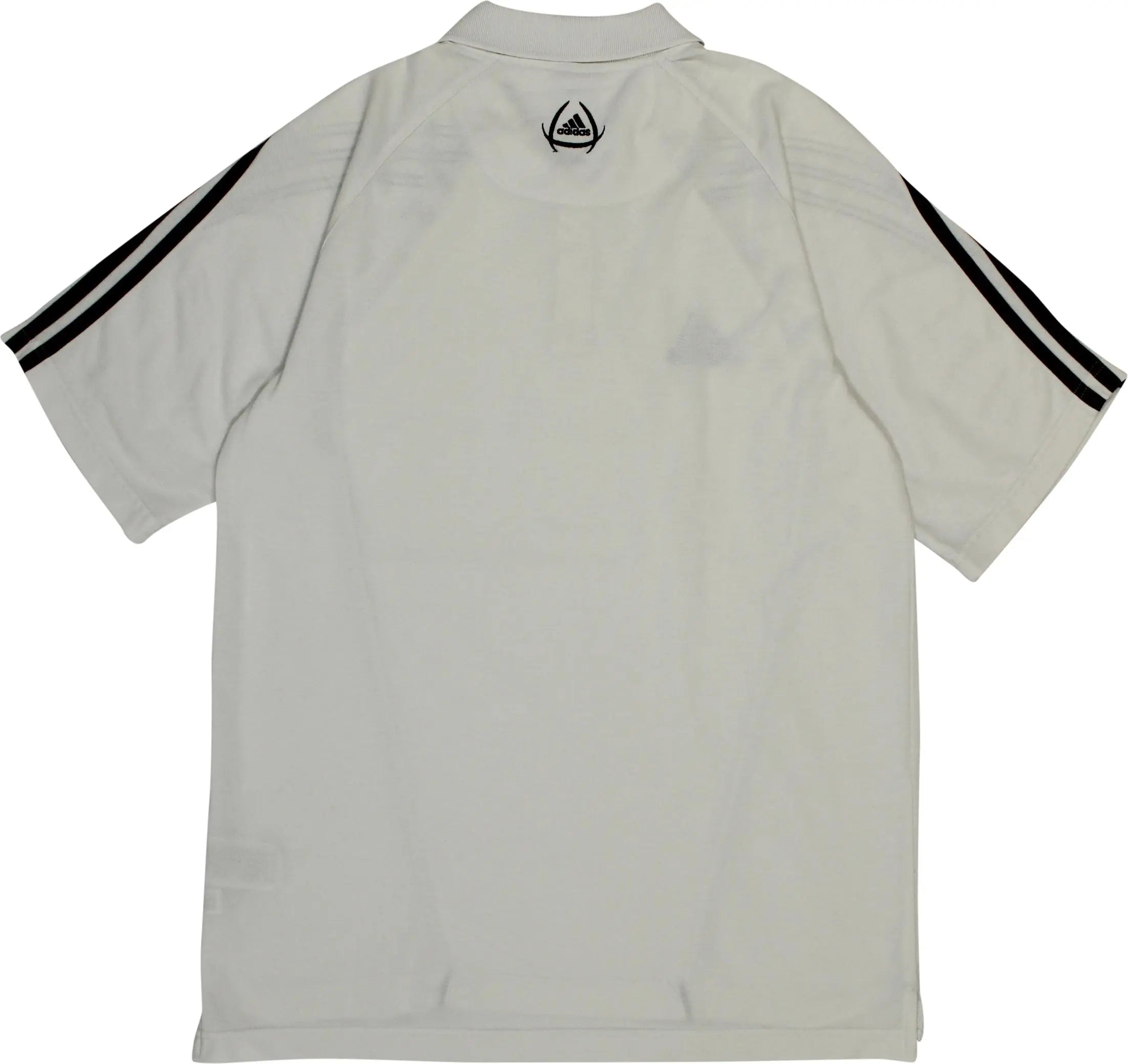 Adidas - White Polo Shirt by Adidas- ThriftTale.com - Vintage and second handclothing
