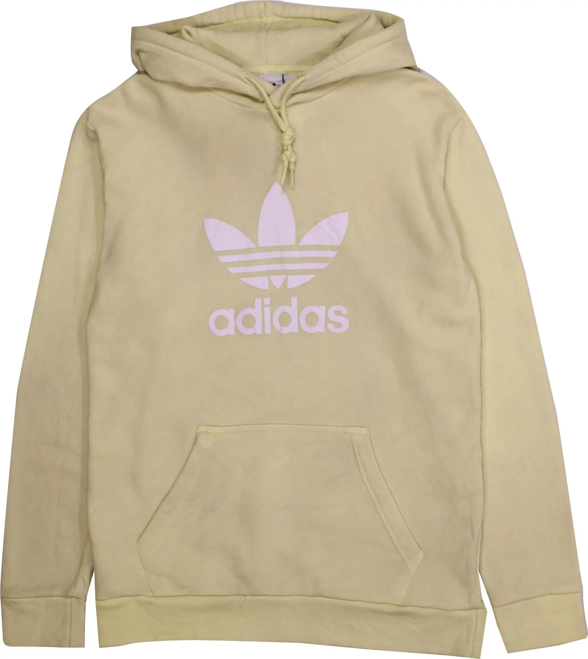 Adidas - Yellow Hoodie by Adidas- ThriftTale.com - Vintage and second handclothing