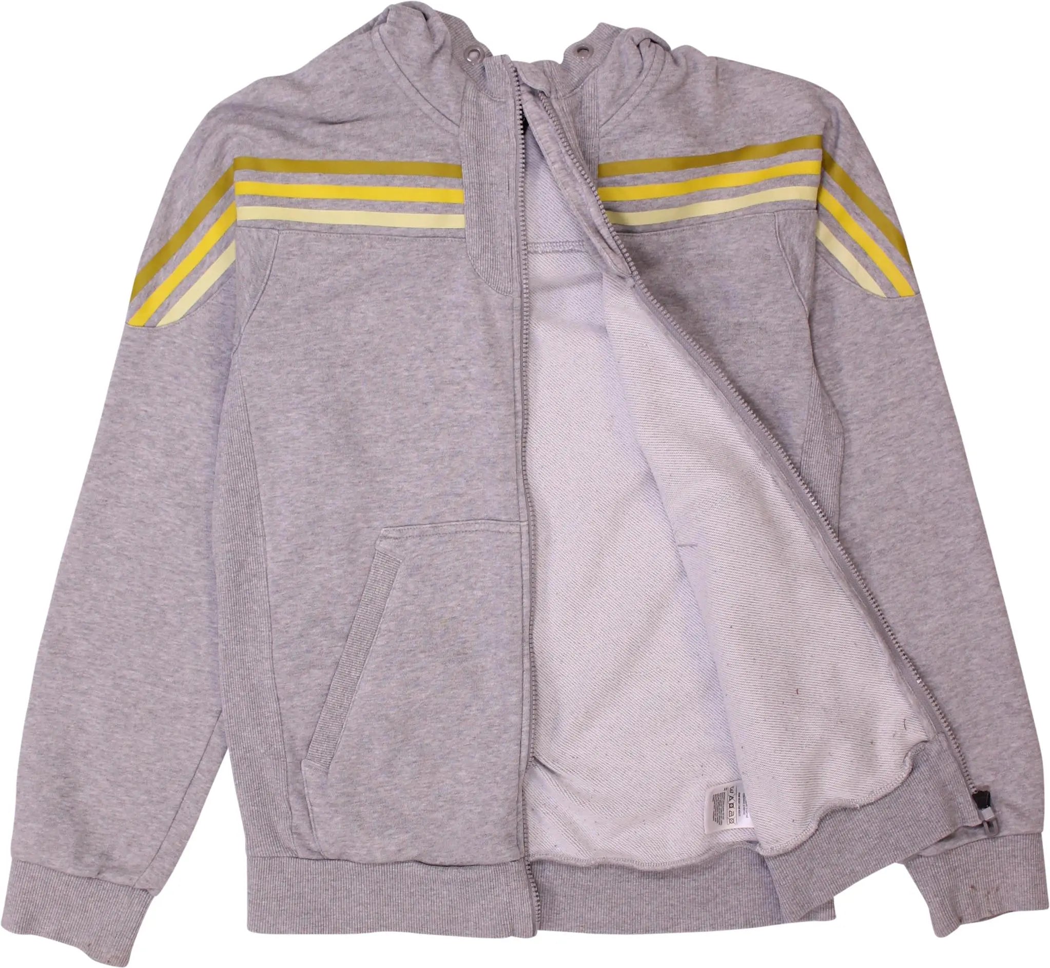 Adidas - Zip Up Sweater with Hoodie- ThriftTale.com - Vintage and second handclothing