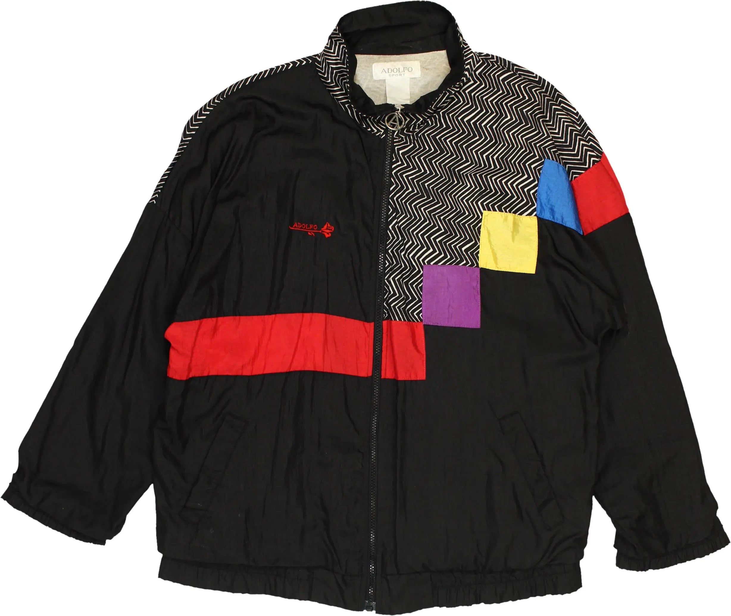 Adolfo Sport - 90s windjacket- ThriftTale.com - Vintage and second handclothing
