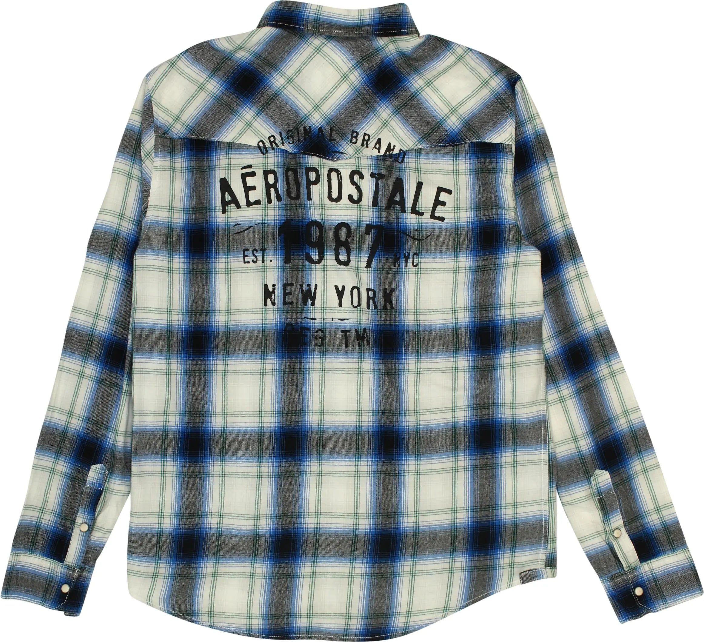 Aeropostale - Flannel Checked Shirt- ThriftTale.com - Vintage and second handclothing