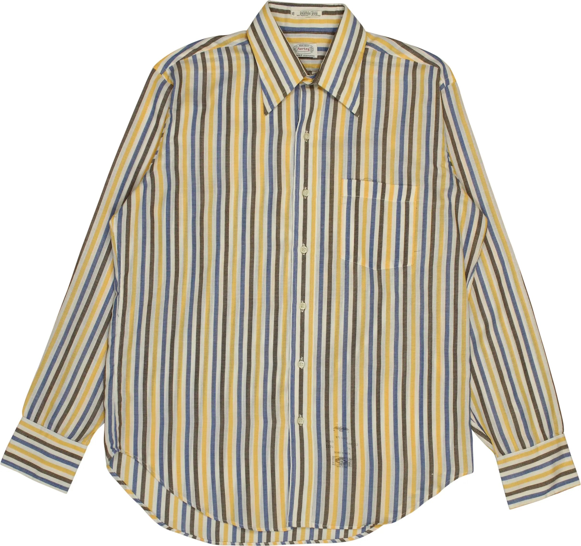 Aertex - 90s Striped Shirt- ThriftTale.com - Vintage and second handclothing