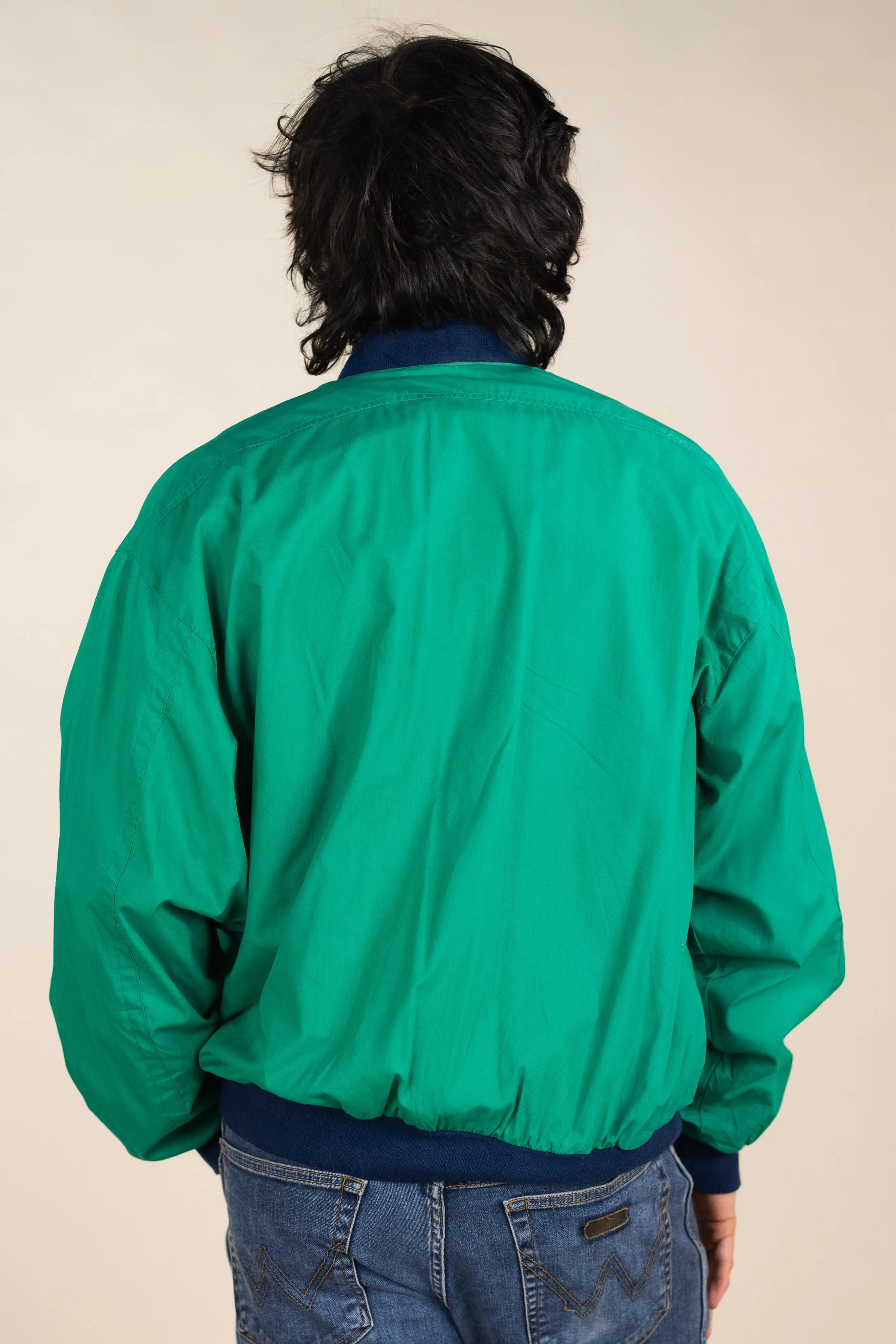 Alexander - Green Bomber Jacket- ThriftTale.com - Vintage and second handclothing