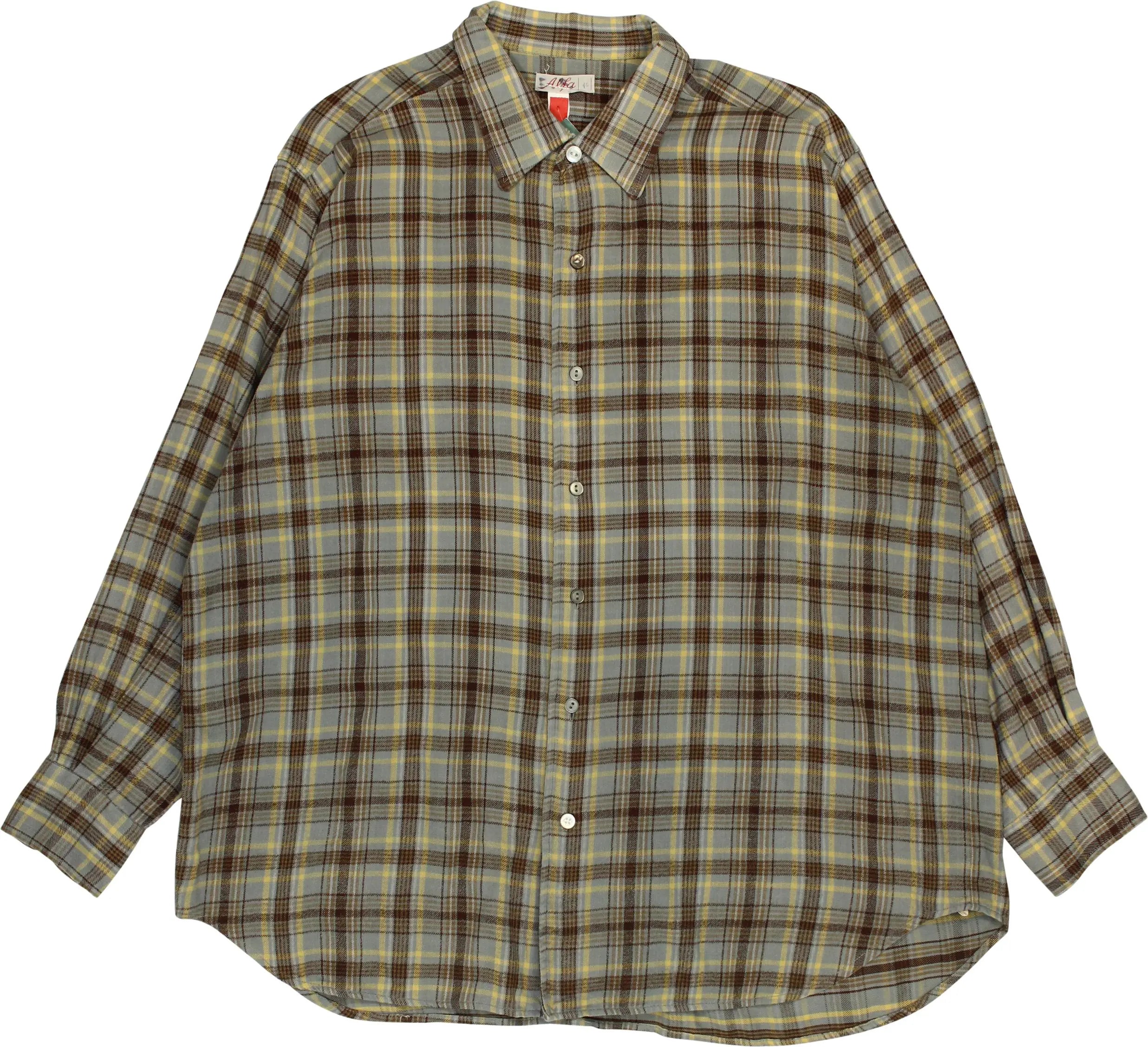 Alfa - Checked Shirt- ThriftTale.com - Vintage and second handclothing