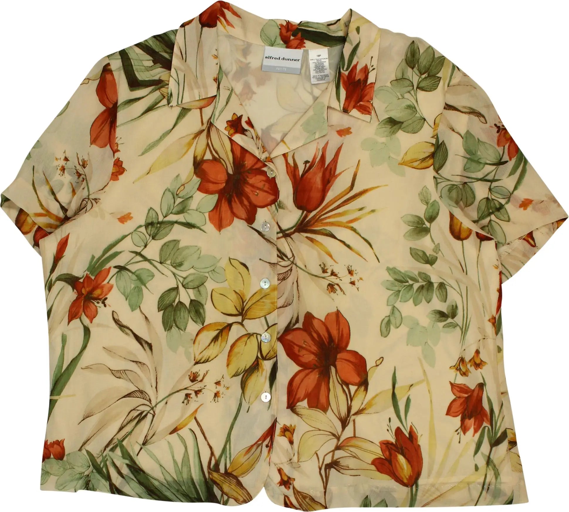 Alfred Dunner - Floral Blouse- ThriftTale.com - Vintage and second handclothing