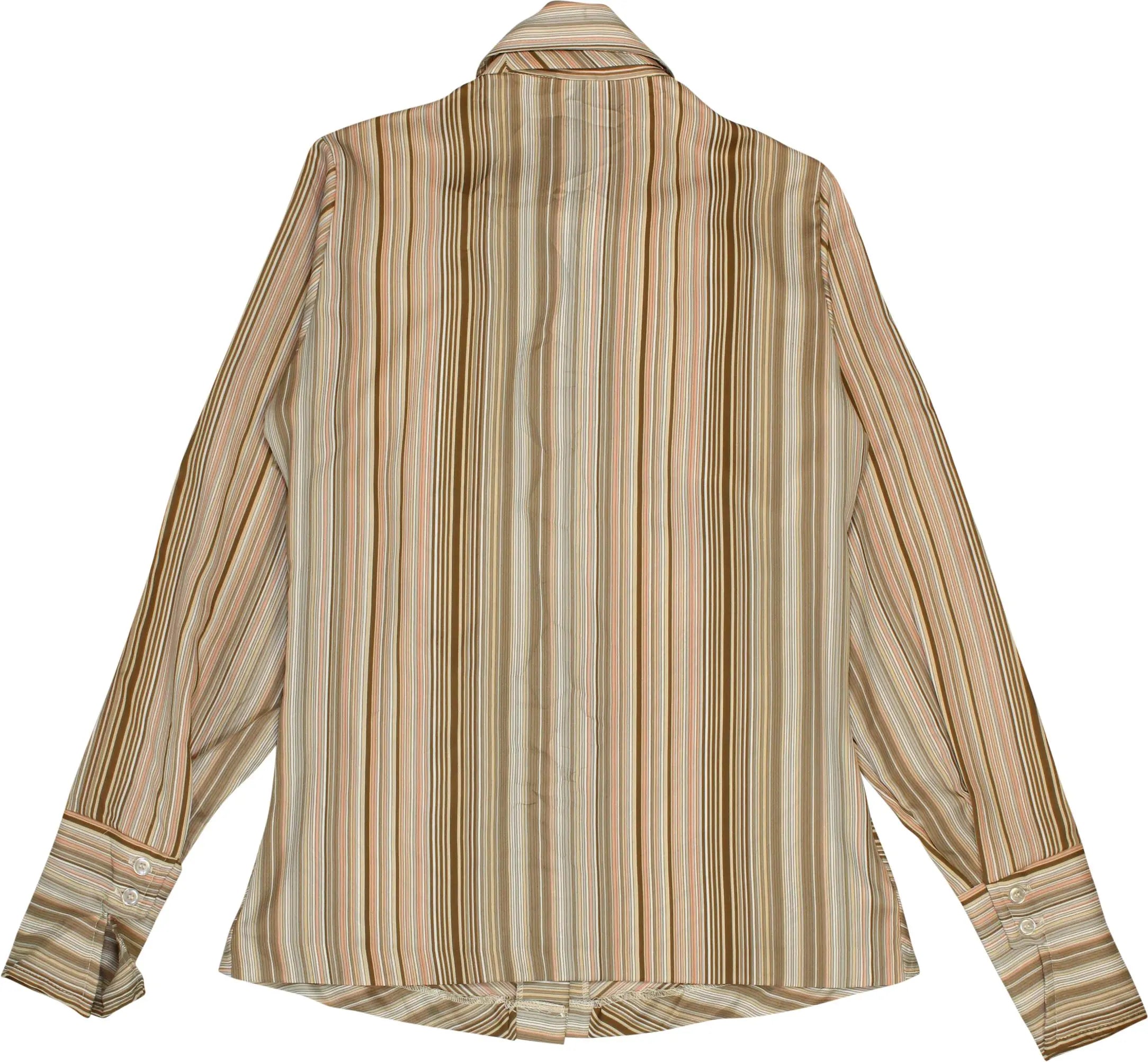 Alice Stuart - 70s Striped Blouse- ThriftTale.com - Vintage and second handclothing