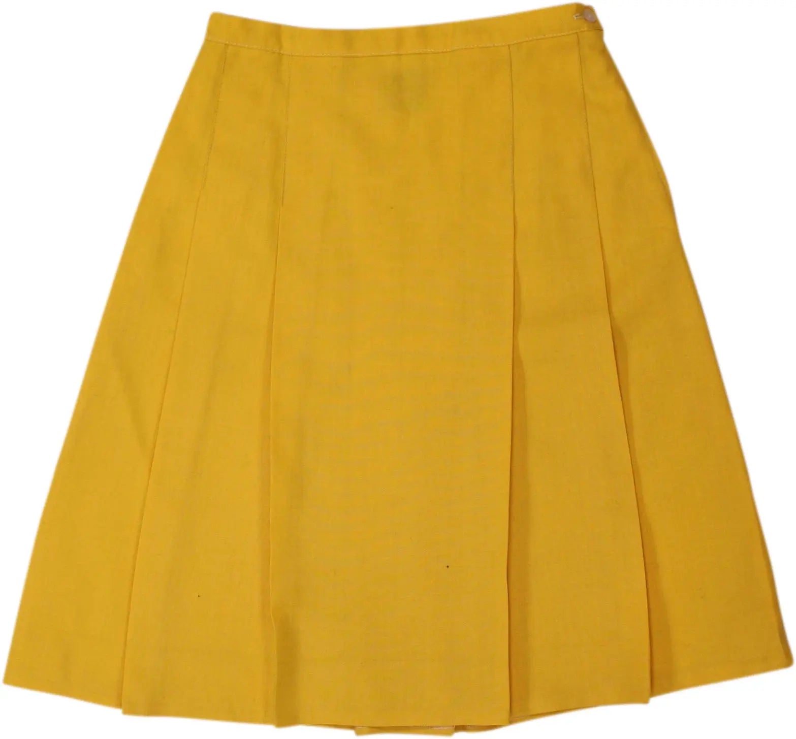 Alice Style - Yellow Pleated Skirt- ThriftTale.com - Vintage and second handclothing