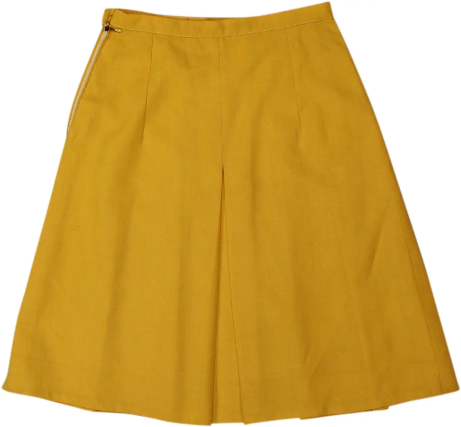 Alice Style - Yellow Pleated Skirt- ThriftTale.com - Vintage and second handclothing