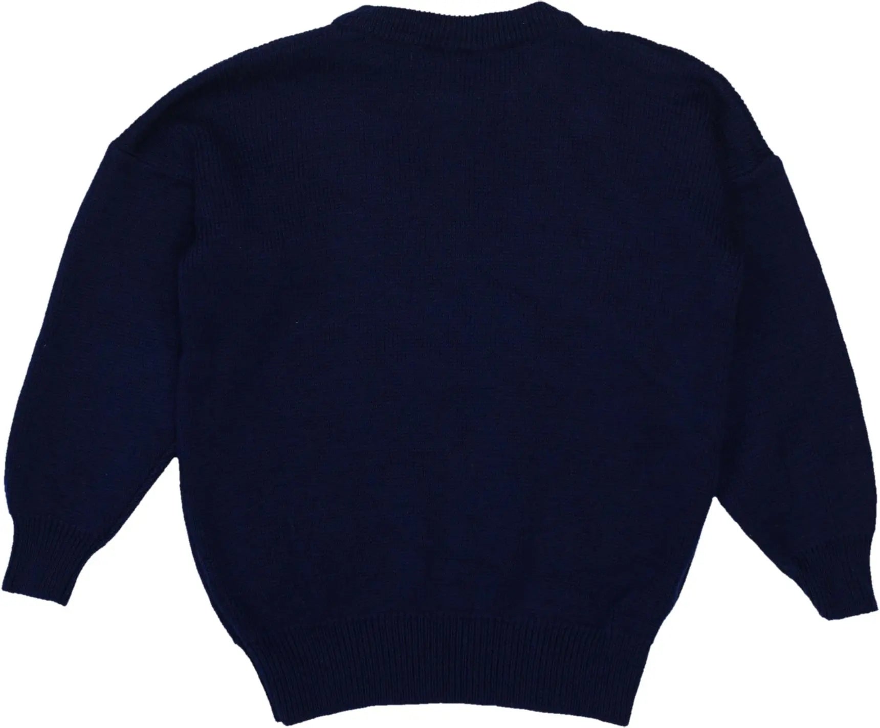 Allione - Blue Wool Sweater- ThriftTale.com - Vintage and second handclothing