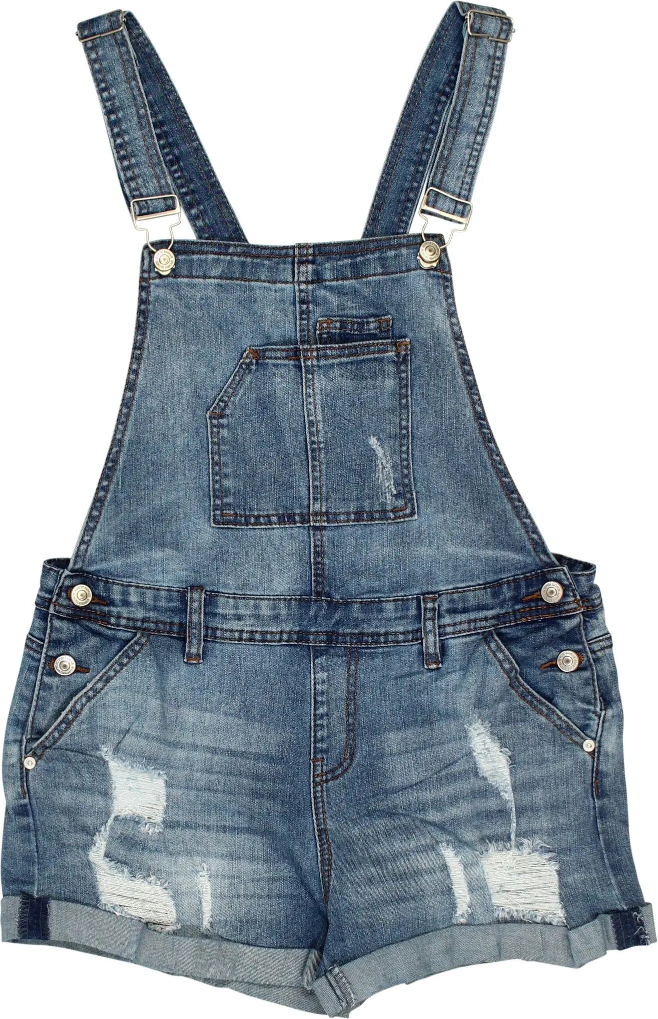 Almost Famous - Short Denim Overall- ThriftTale.com - Vintage and second handclothing