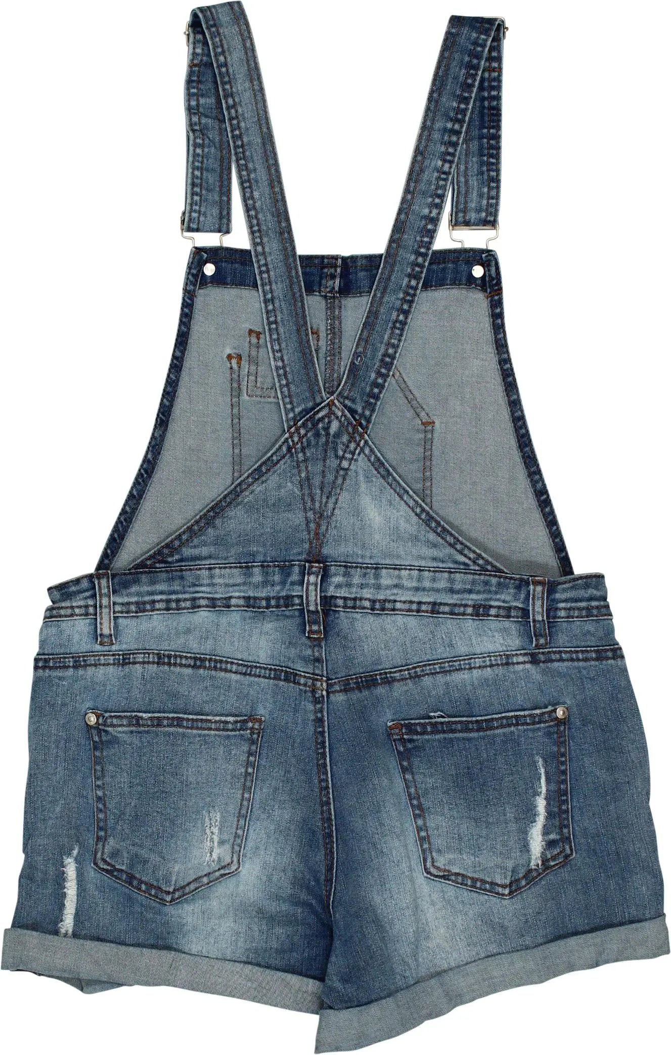 Almost Famous - Short Denim Overall- ThriftTale.com - Vintage and second handclothing