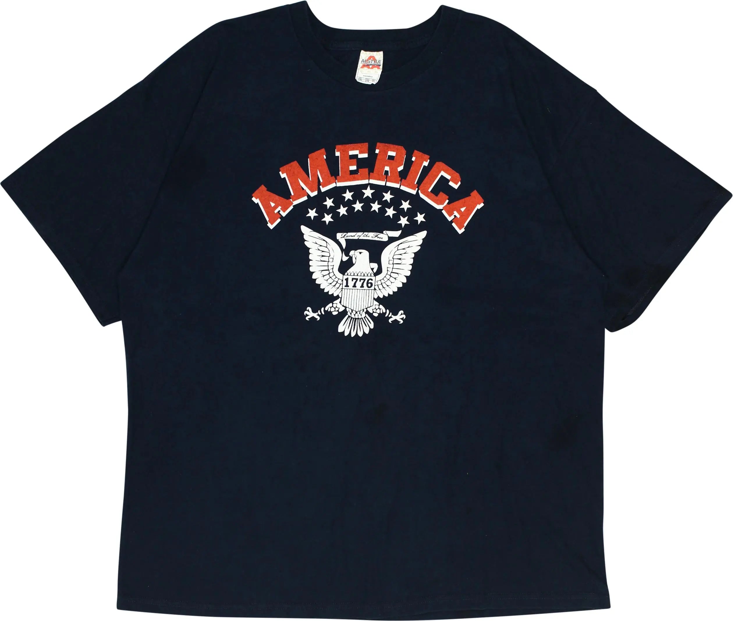 Alstyle - America T-Shirt- ThriftTale.com - Vintage and second handclothing
