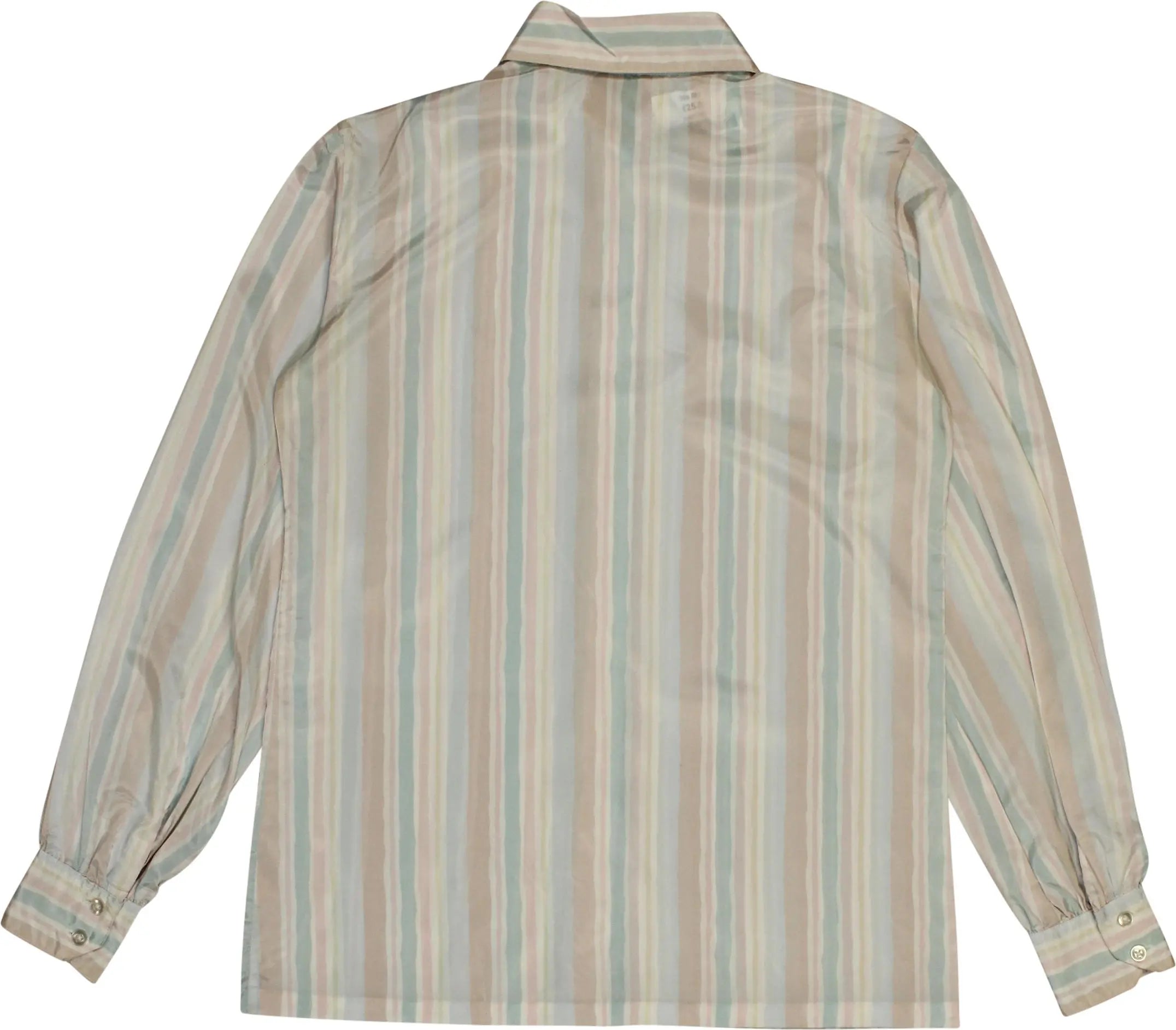 Amanda - 70s Satin Striped Shirt- ThriftTale.com - Vintage and second handclothing