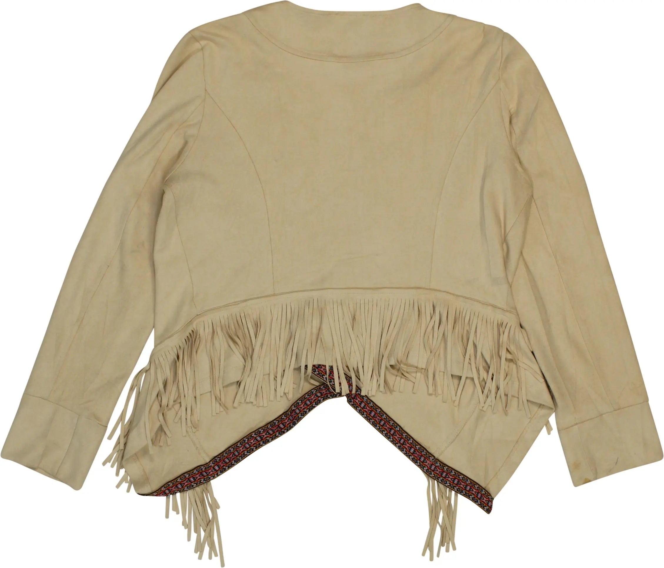 Ambika - Fringe Jacket- ThriftTale.com - Vintage and second handclothing