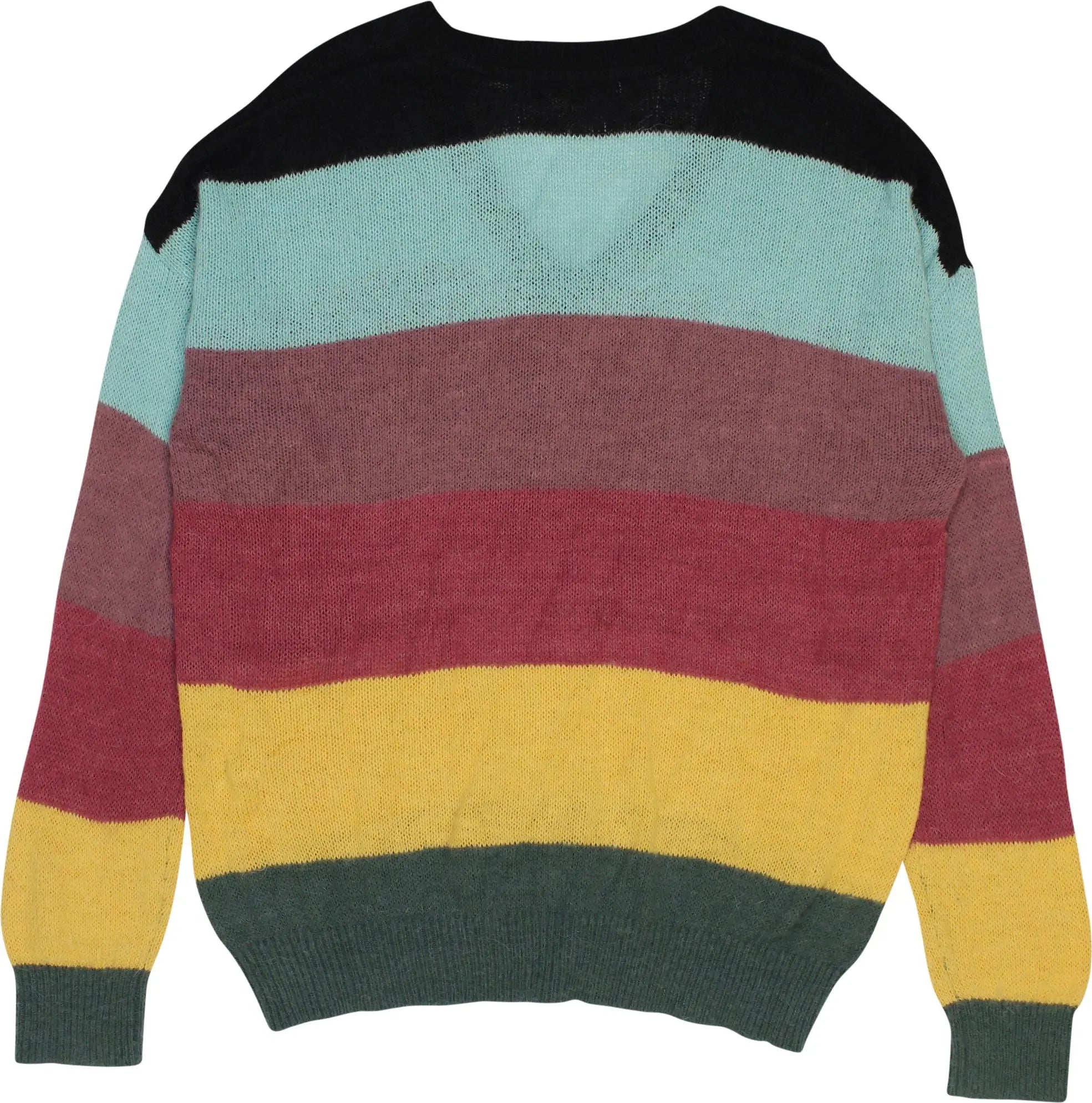America Today - Colourful Striped Jumper- ThriftTale.com - Vintage and second handclothing