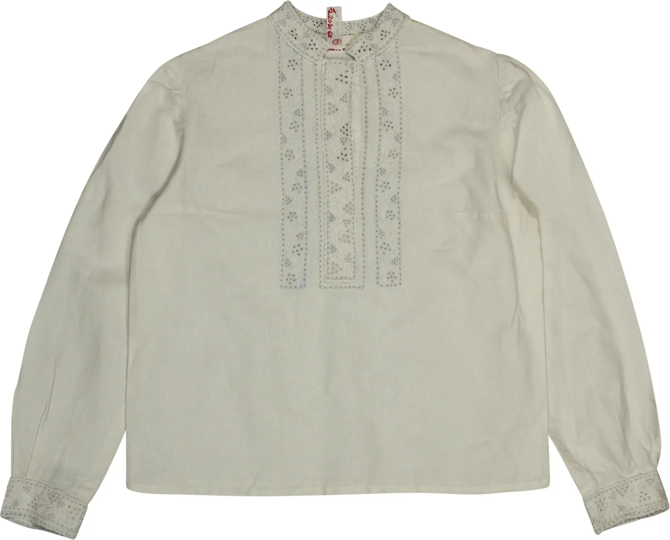 Aminata Kaba - White Blouse- ThriftTale.com - Vintage and second handclothing