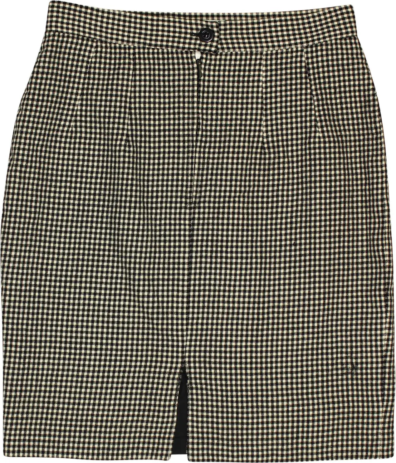Andres - Checkered pencil skirt- ThriftTale.com - Vintage and second handclothing