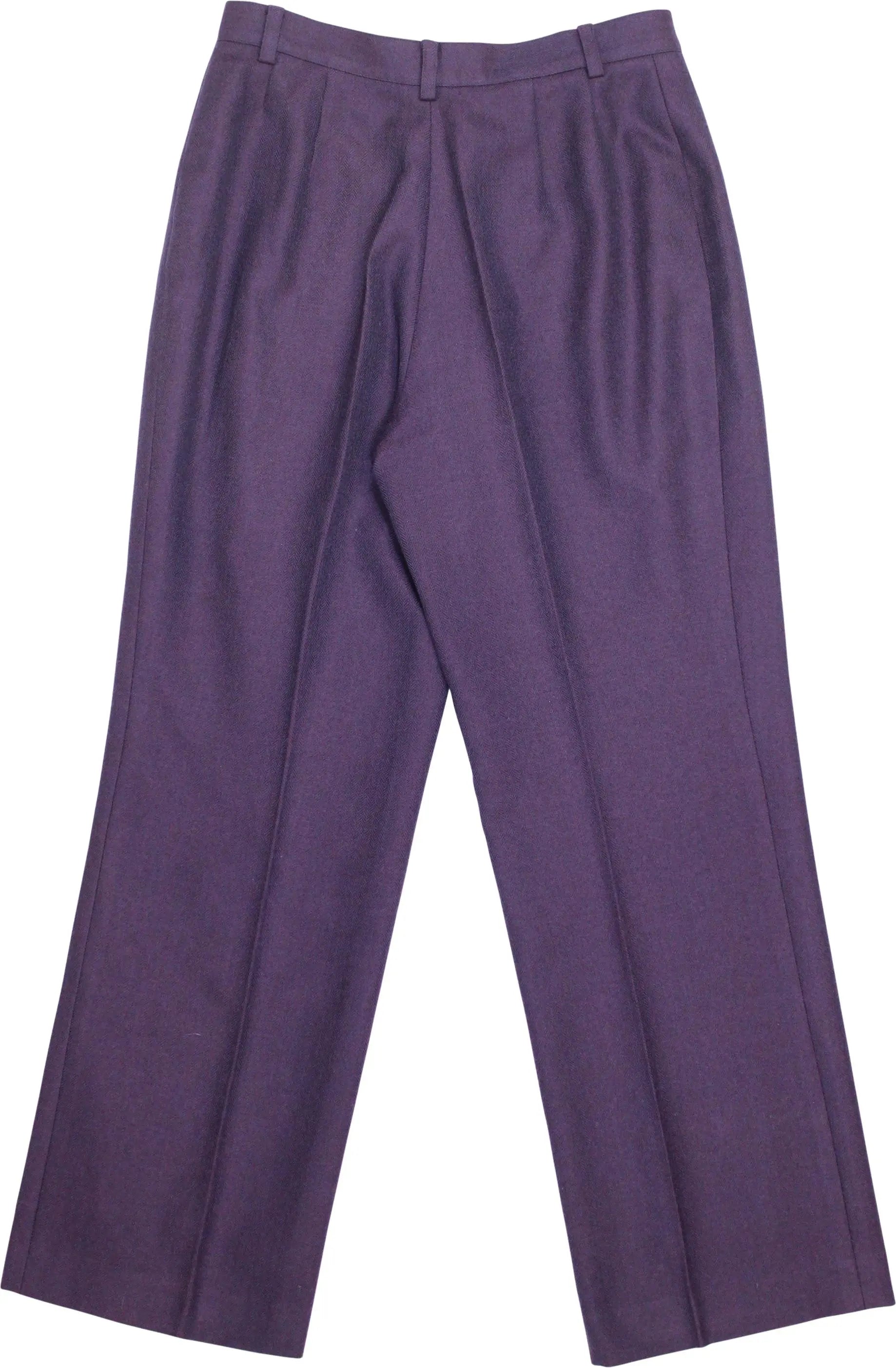 Angela - Purple Wool Trousers- ThriftTale.com - Vintage and second handclothing