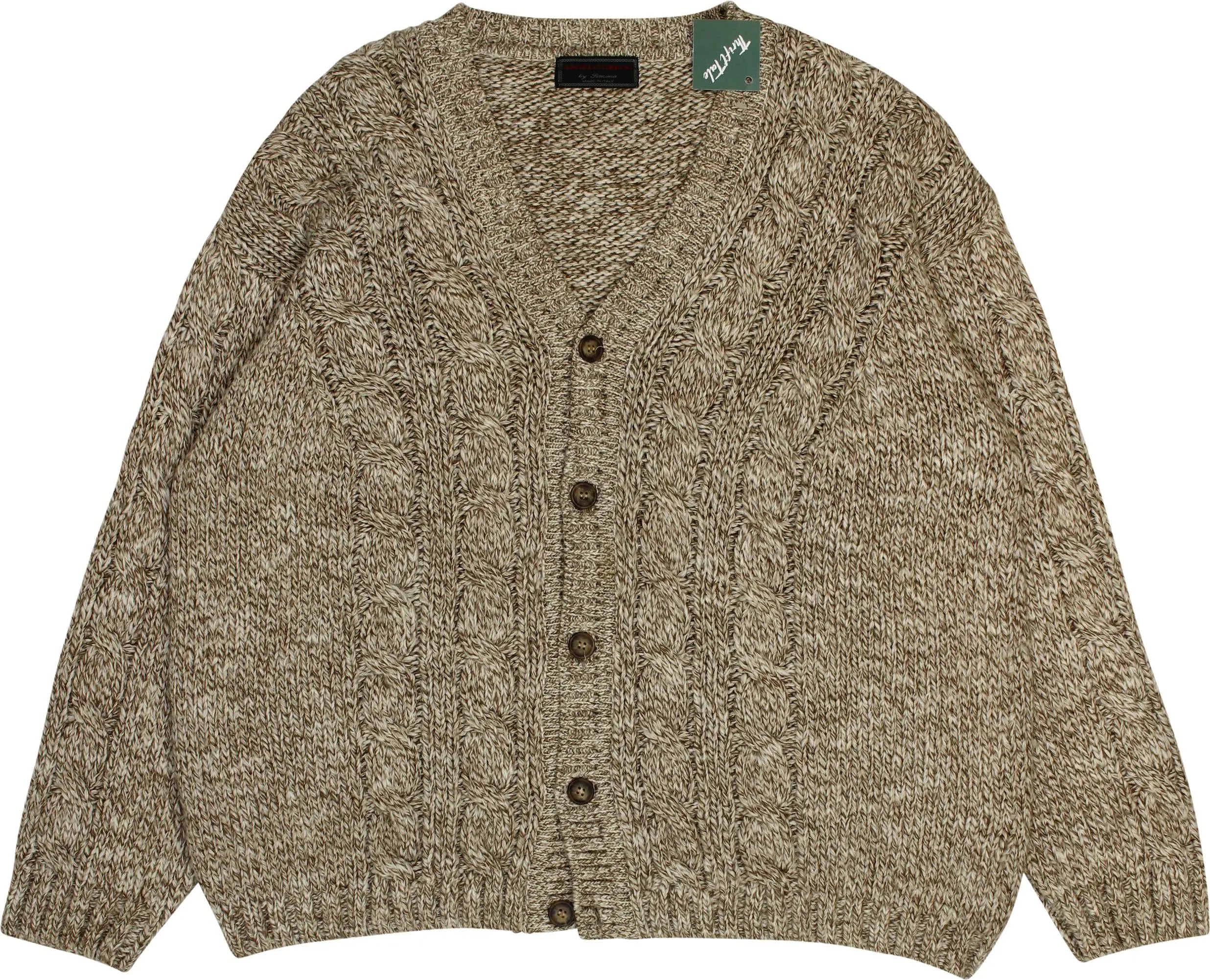 Angelo Greco - 90s Cable Knit Cardigan- ThriftTale.com - Vintage and second handclothing
