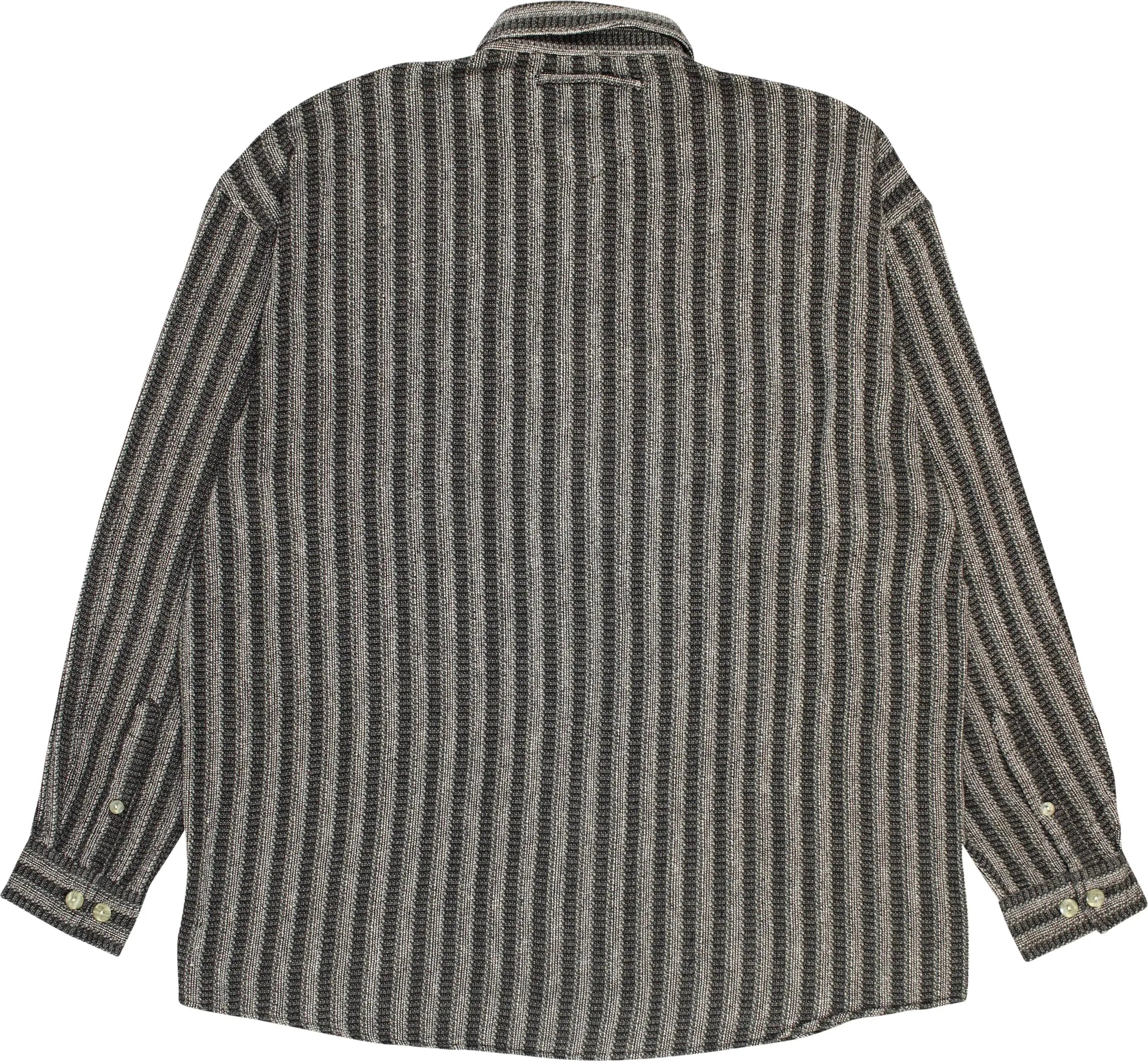 Angelo Litrico - Grey Striped Long Sleeve Shirt- ThriftTale.com - Vintage and second handclothing