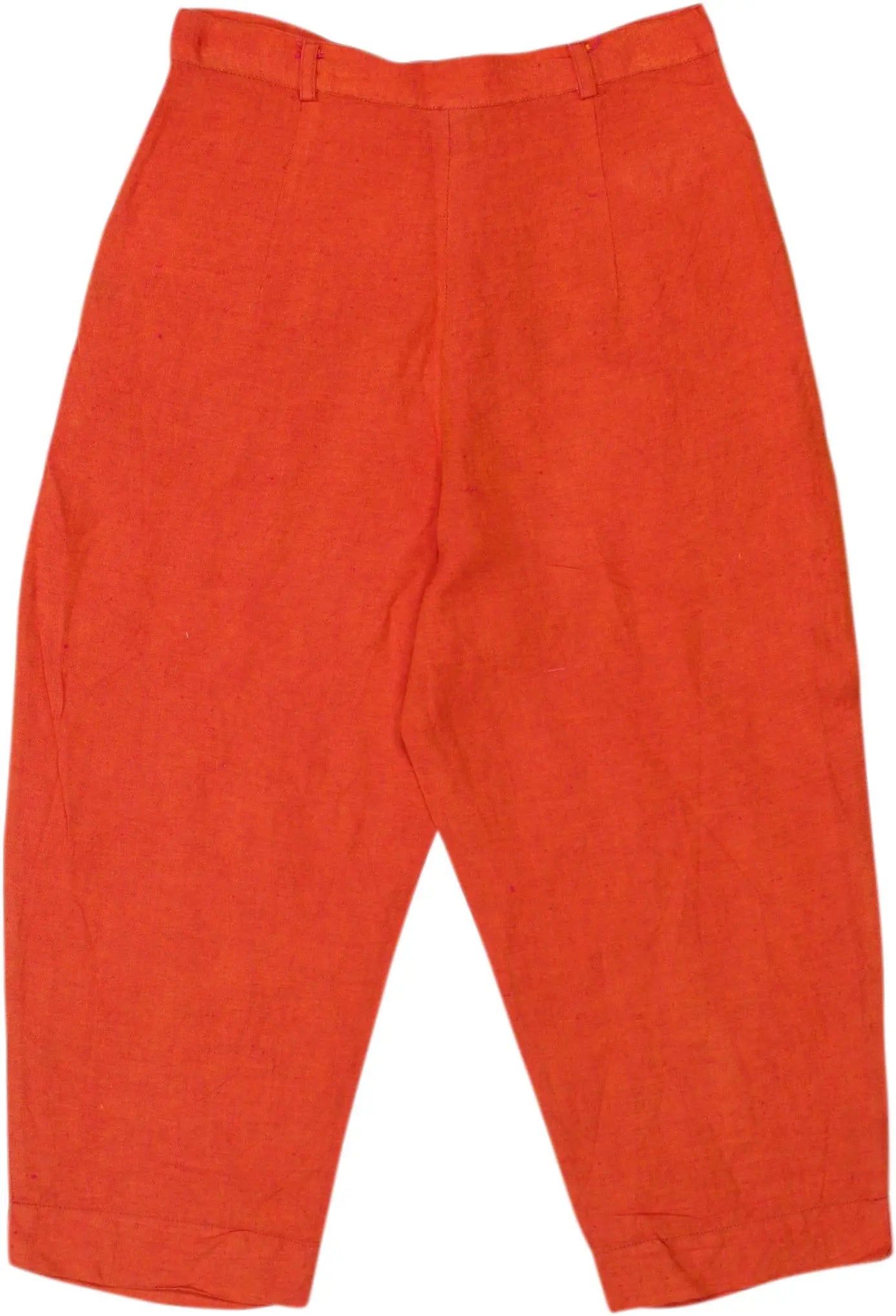 Animale - Orange Linen Trousers- ThriftTale.com - Vintage and second handclothing