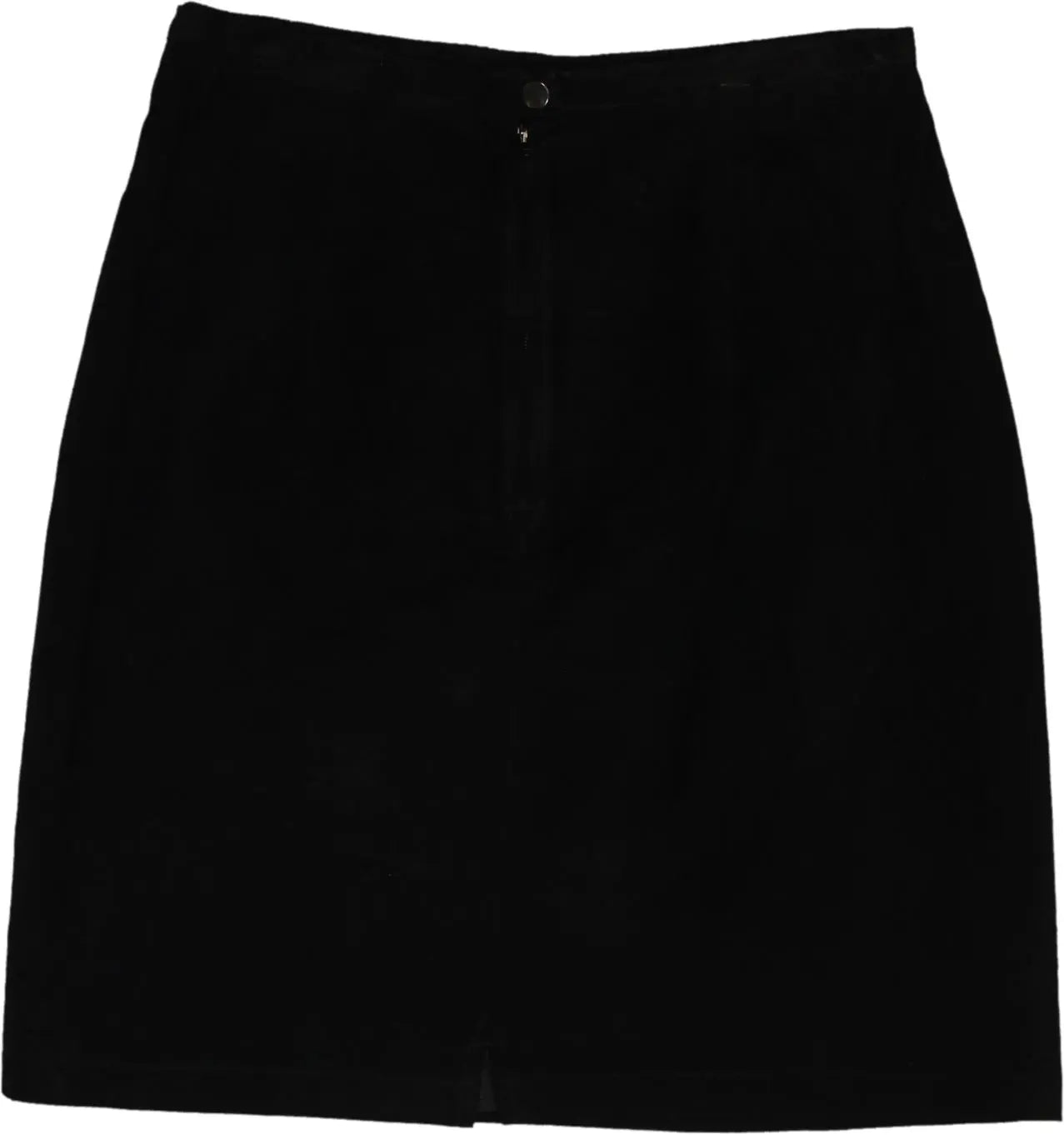 Ann Taylor - Black suède skirt- ThriftTale.com - Vintage and second handclothing