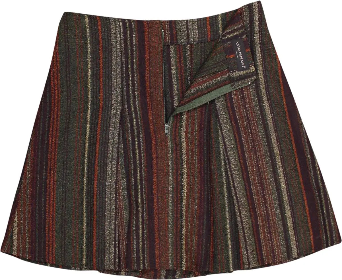 Anna Fabiano - Striped Skirt by Anna Fabiano- ThriftTale.com - Vintage and second handclothing