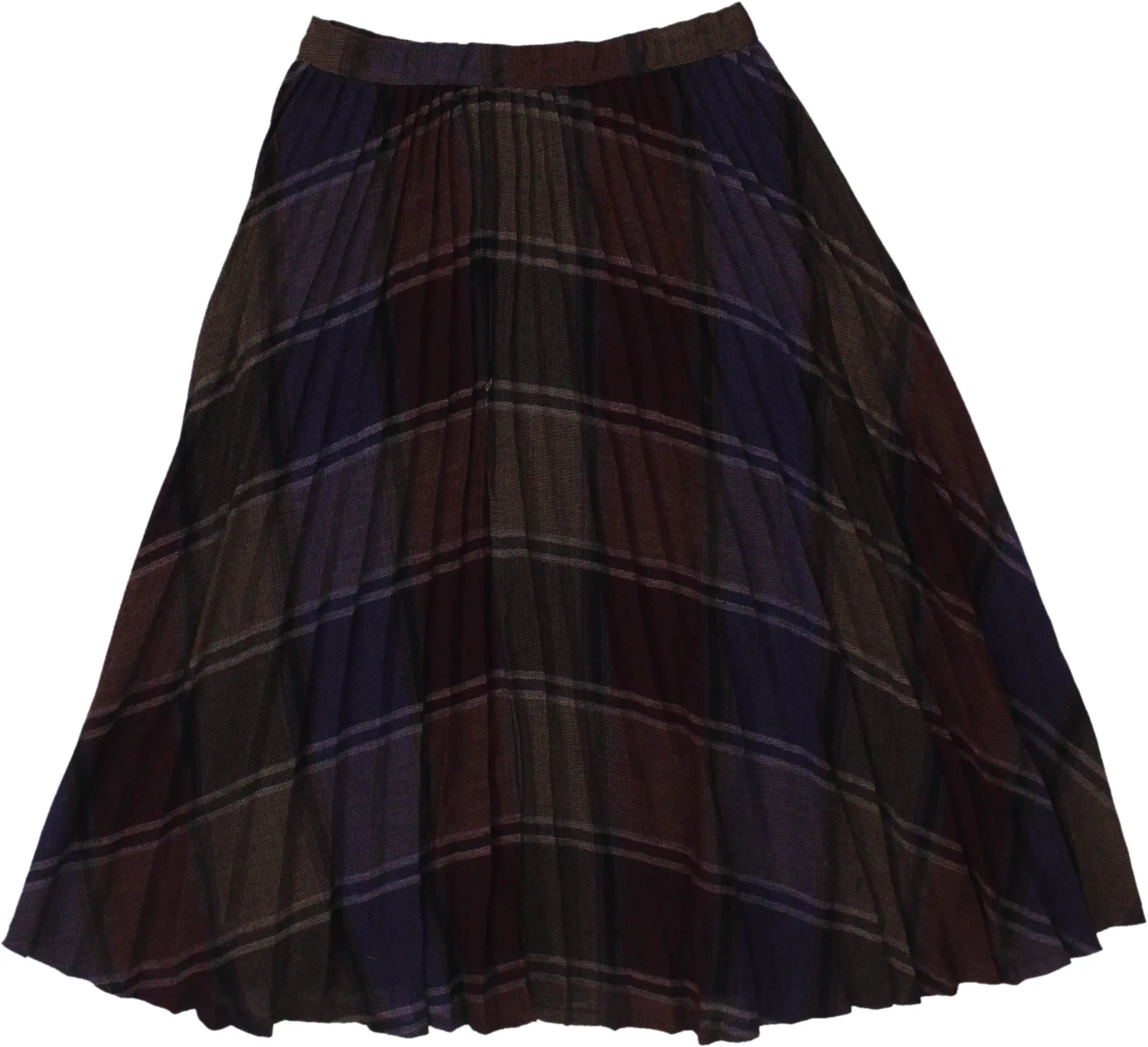 Antonini - Checked Pleated Skirt- ThriftTale.com - Vintage and second handclothing
