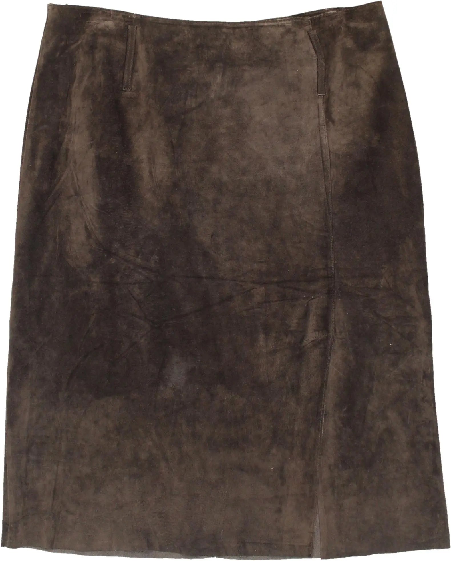 Arma - 90s Suede Skirt- ThriftTale.com - Vintage and second handclothing