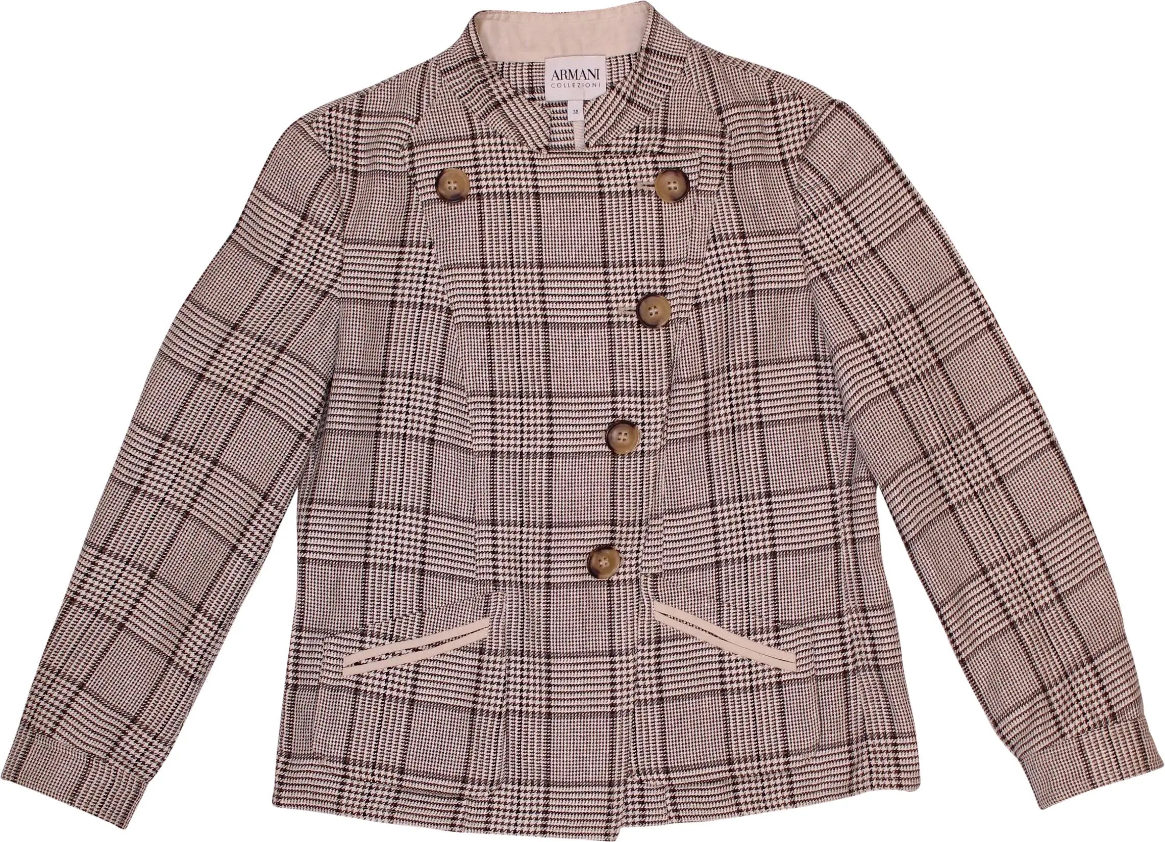 Armani Collezioni - Checked Blazer by Armani Collezioni- ThriftTale.com - Vintage and second handclothing